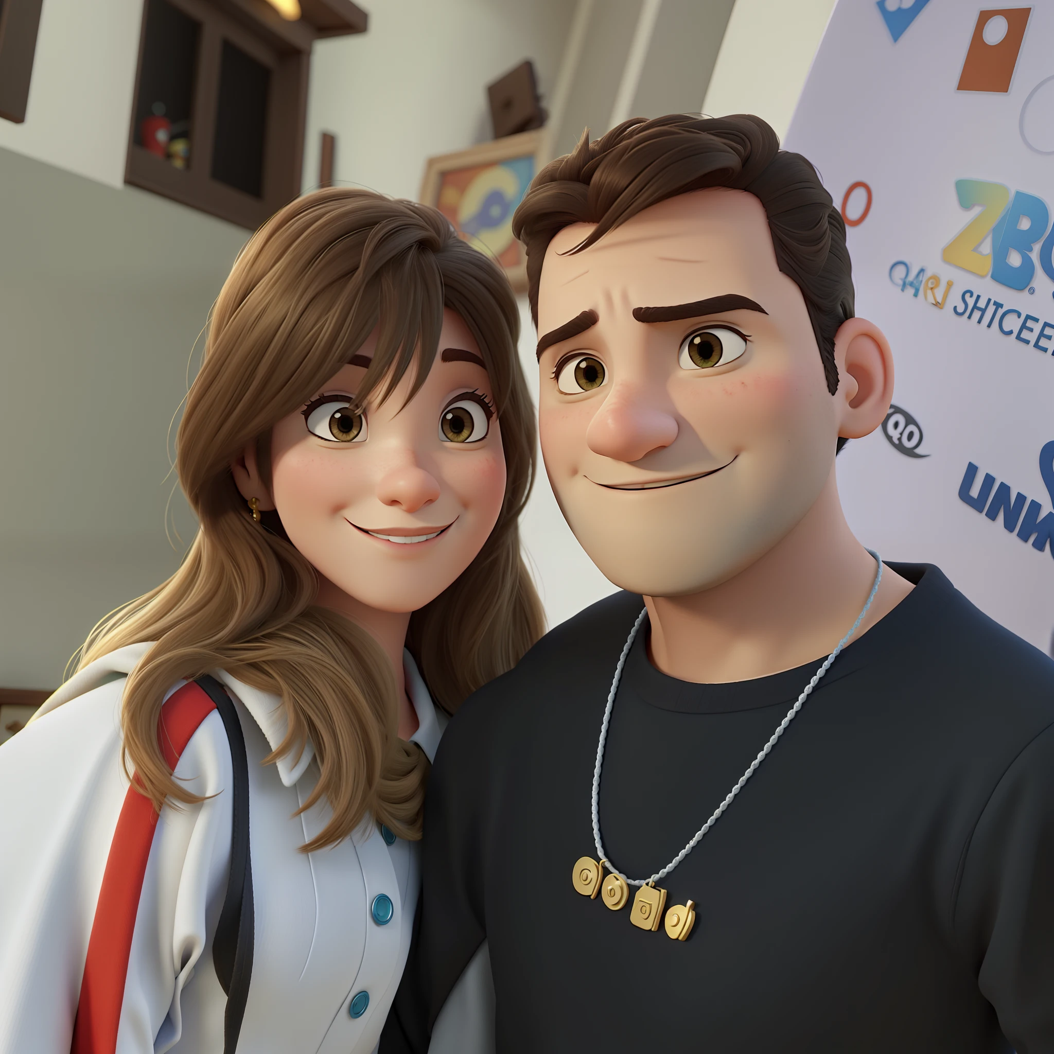 casal, estilo pixar. Qualidade melhor