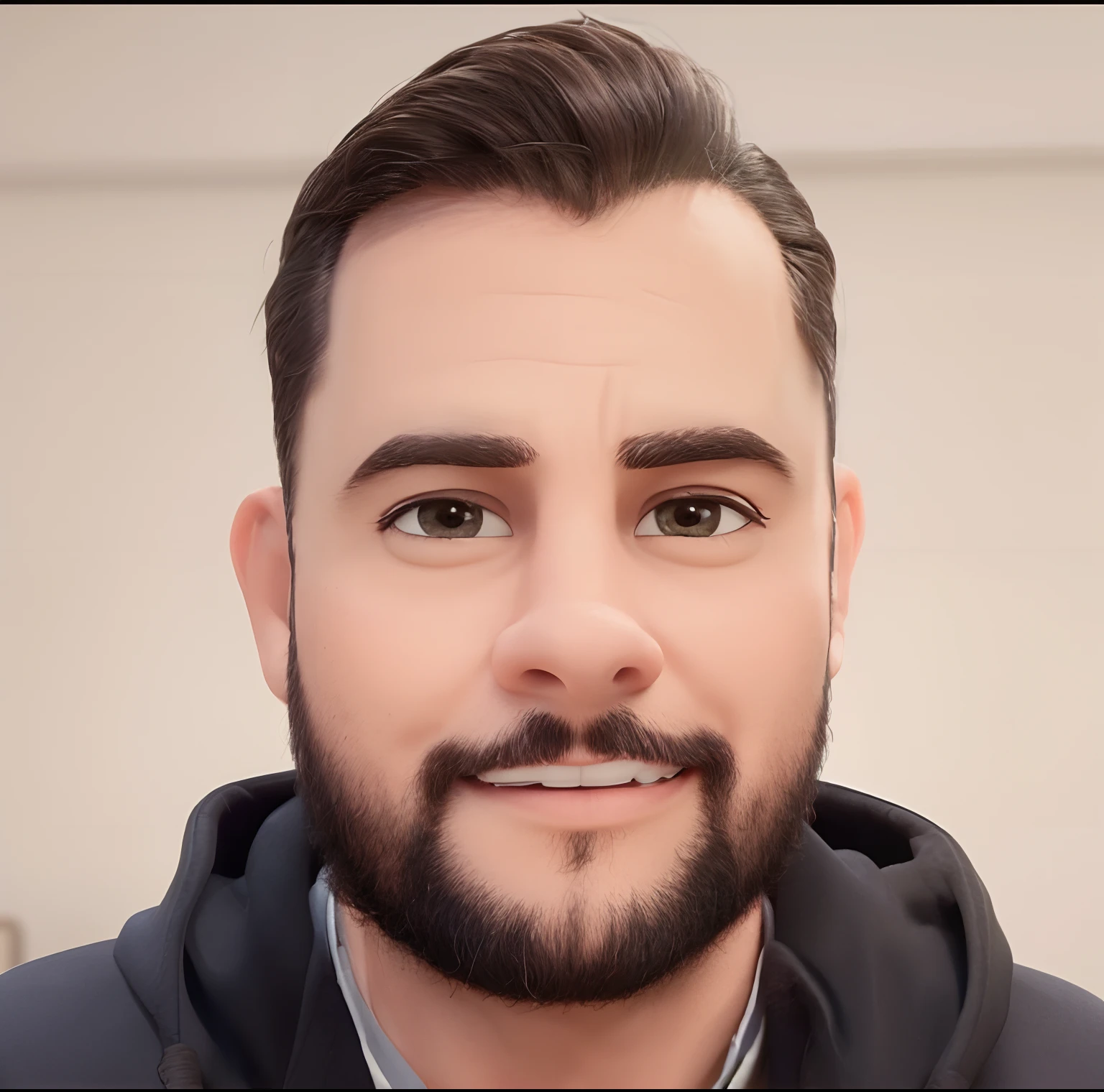 Homen de 36 anos inspirado na Disney Pixar, Inspirado pelo pastor ( Rubens Janeiro ) A dark-haired man in an office with a book on the table looking to the happy future,, um terno
