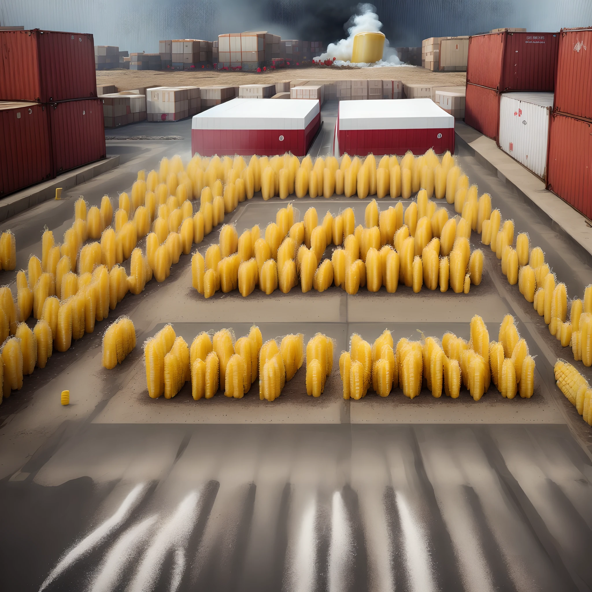 Riot banning sugar and shipping in corn syrup
