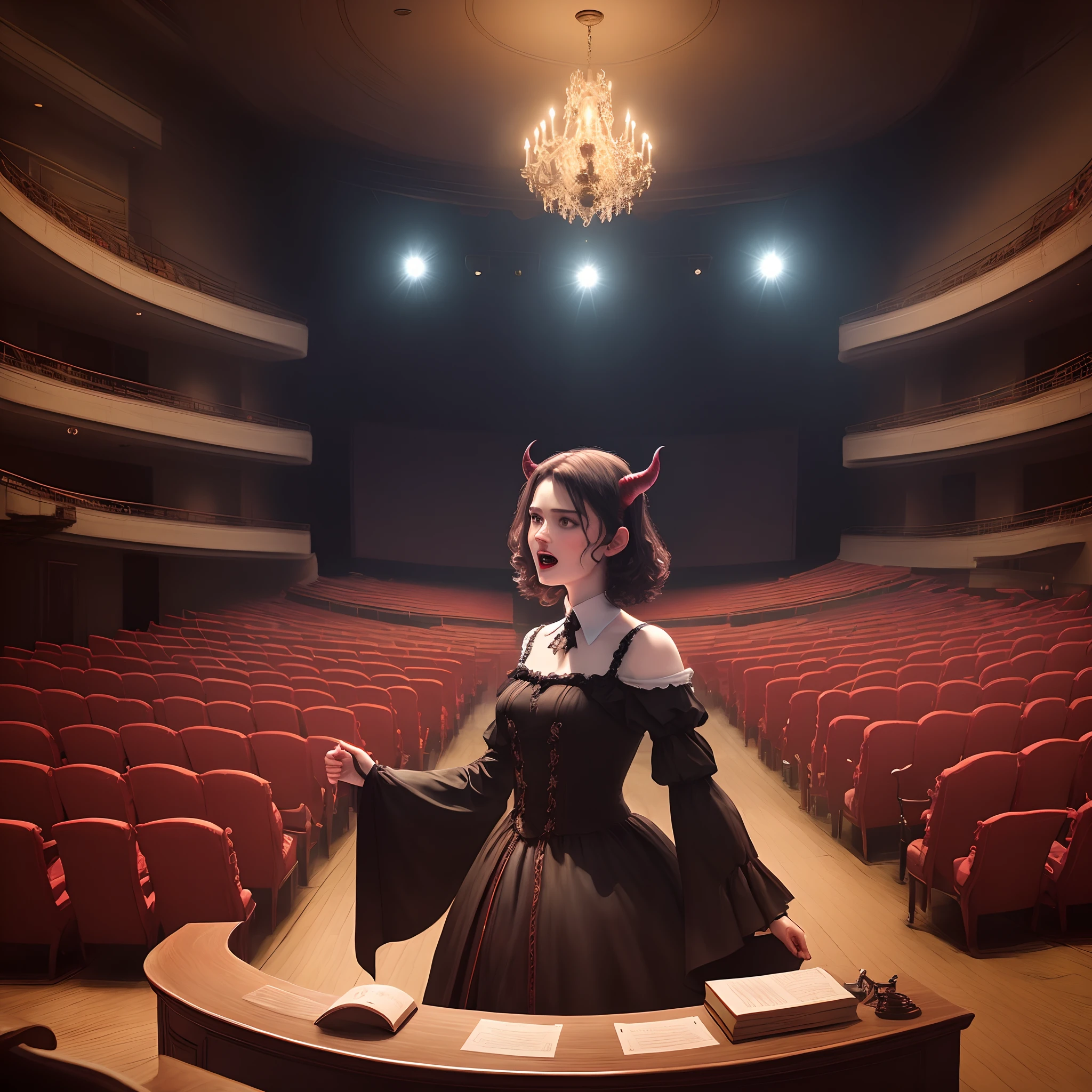 a devil in a theather play