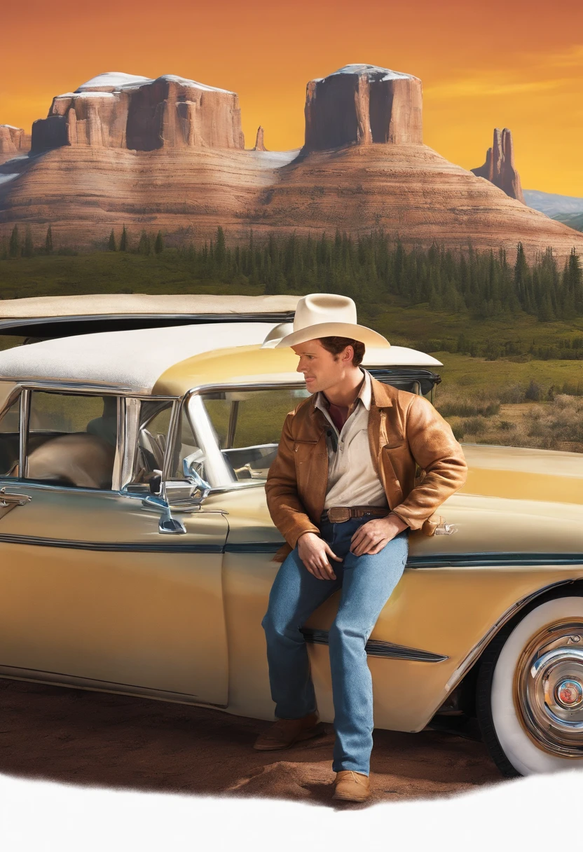 Cria a capa do filme Brokeback mountain no estilo 3d da Disney pixar. High resolution: 1.2 8k, 4k