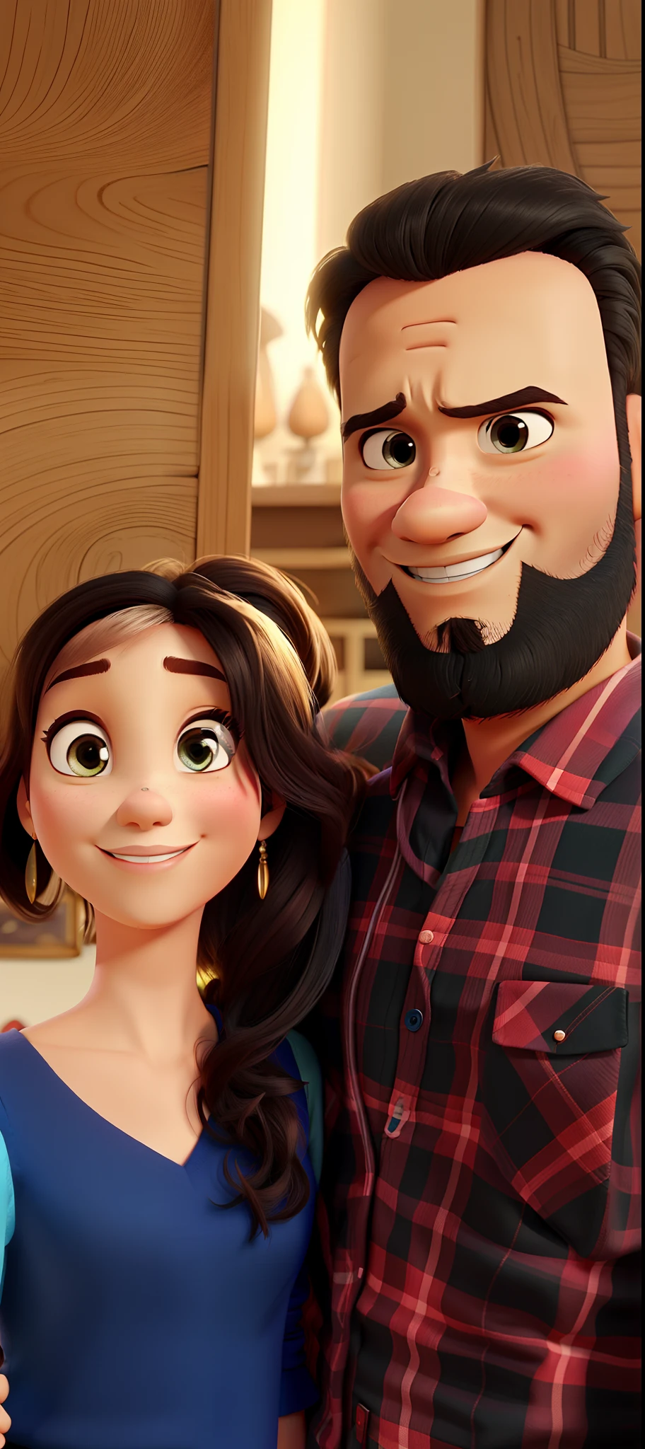 Casal estilo Disney pixar, alta qualidade, melhor qualidade