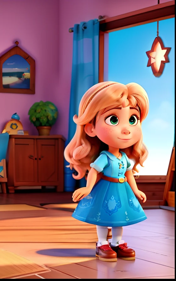 Uma mulher estillo pixar alta qualidade melhor qualidade