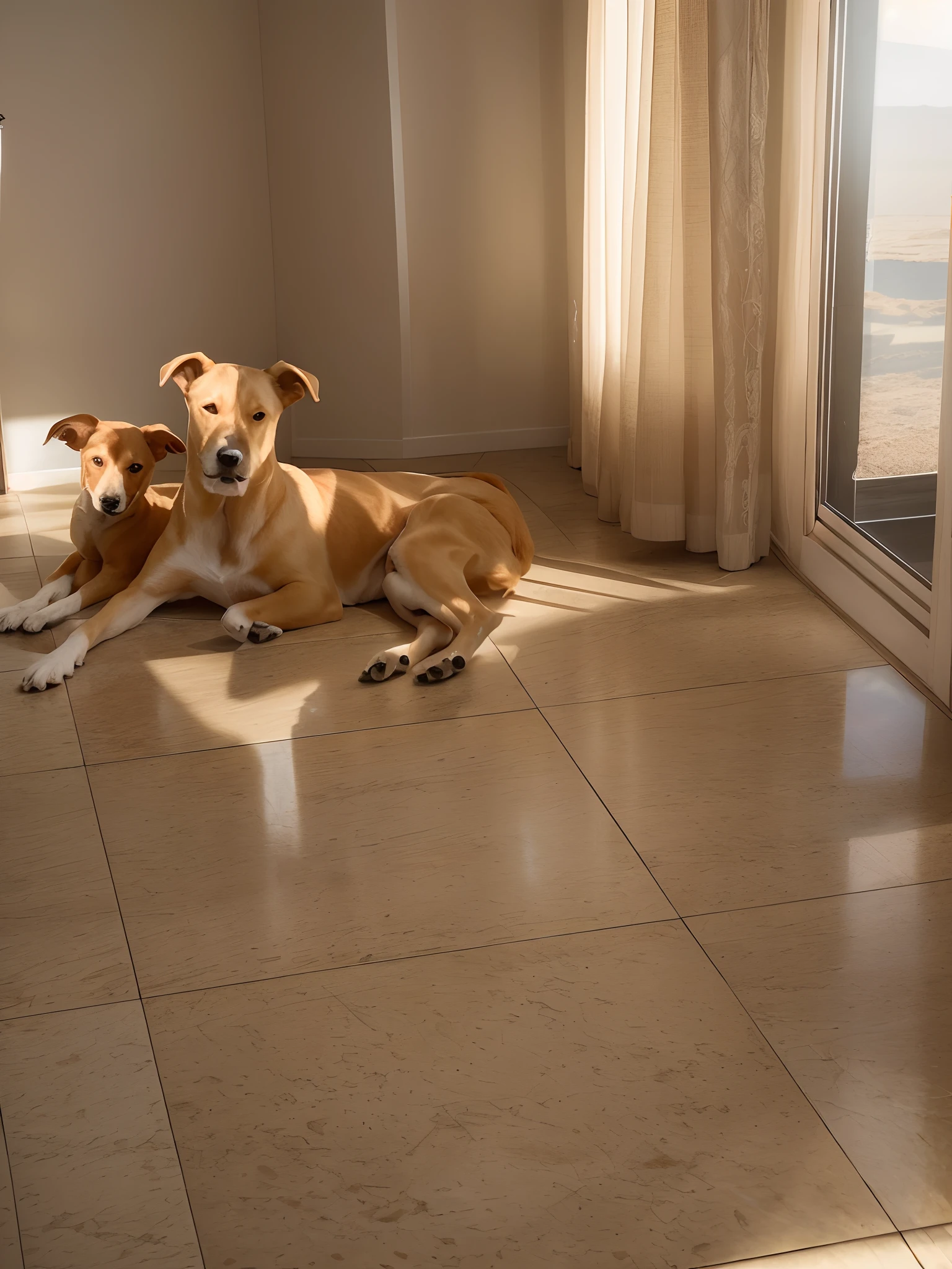 There are two dogs that are lying on the floor together, Sol da tarde, perfect crisp sunlight, Sol da tarde, com o sol brilhando sobre ele, Puddle of sun, sol da tarde, sol abafado, sol no final da tarde, em um raio de sol, tarde ensolarada, alguma luz fraca, luz solar brilhando, em raios de sol, taken with sony a7r camera