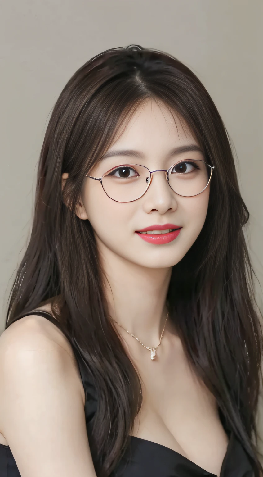(((Brown Long Hair))), (Louvre Museum), Pose Seductive, (A hyper-realistic), (Illustration), (Increased resolution), (8KUHD), (Extremely detailed), (Best Illustration), (Beautiful and detailed eyes), (Best Quality), (ultra-detailliert), (masutepiece ), ( Wallpaper), (Detailed face), Solo, 1人の女性, Fine details, Detailed face, Deep Shadows, lowkey, pureerosfaceace_v1, Smiling, 46 point slanted bangs、Black sleeveless blouse with collar、cleavage of the breast、Big necklace、large earring、Laughing、Glasses with thin rims、
Face sitting
Waiting to start