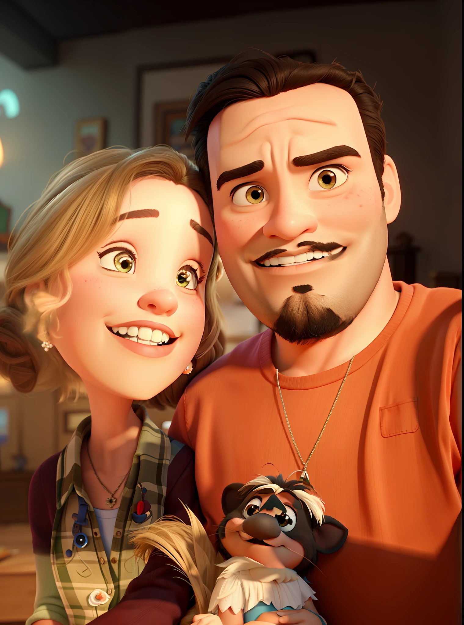 romantic couple, igual aos filmes Disney Pixar