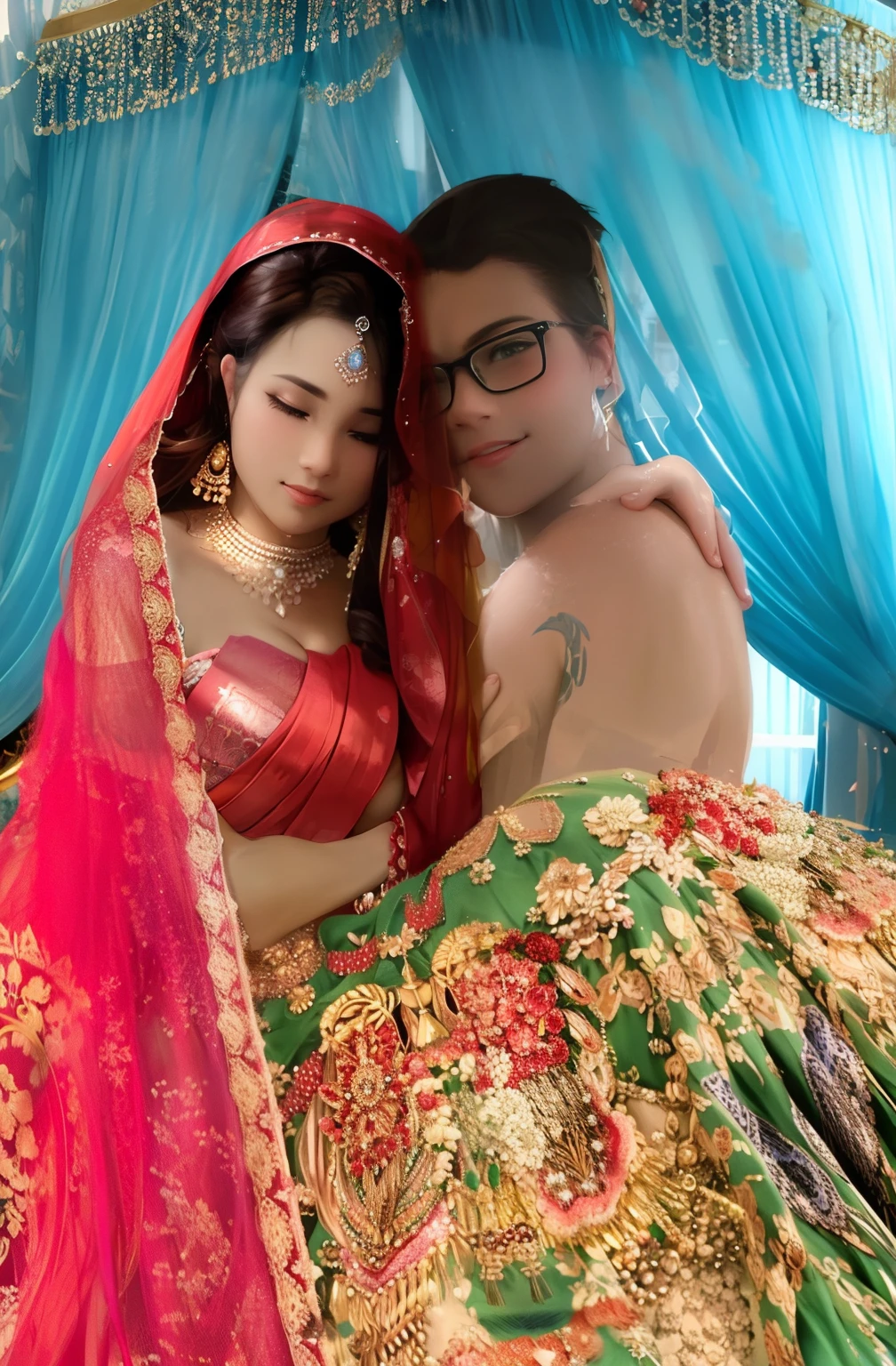 Gorgeous looking bride couple