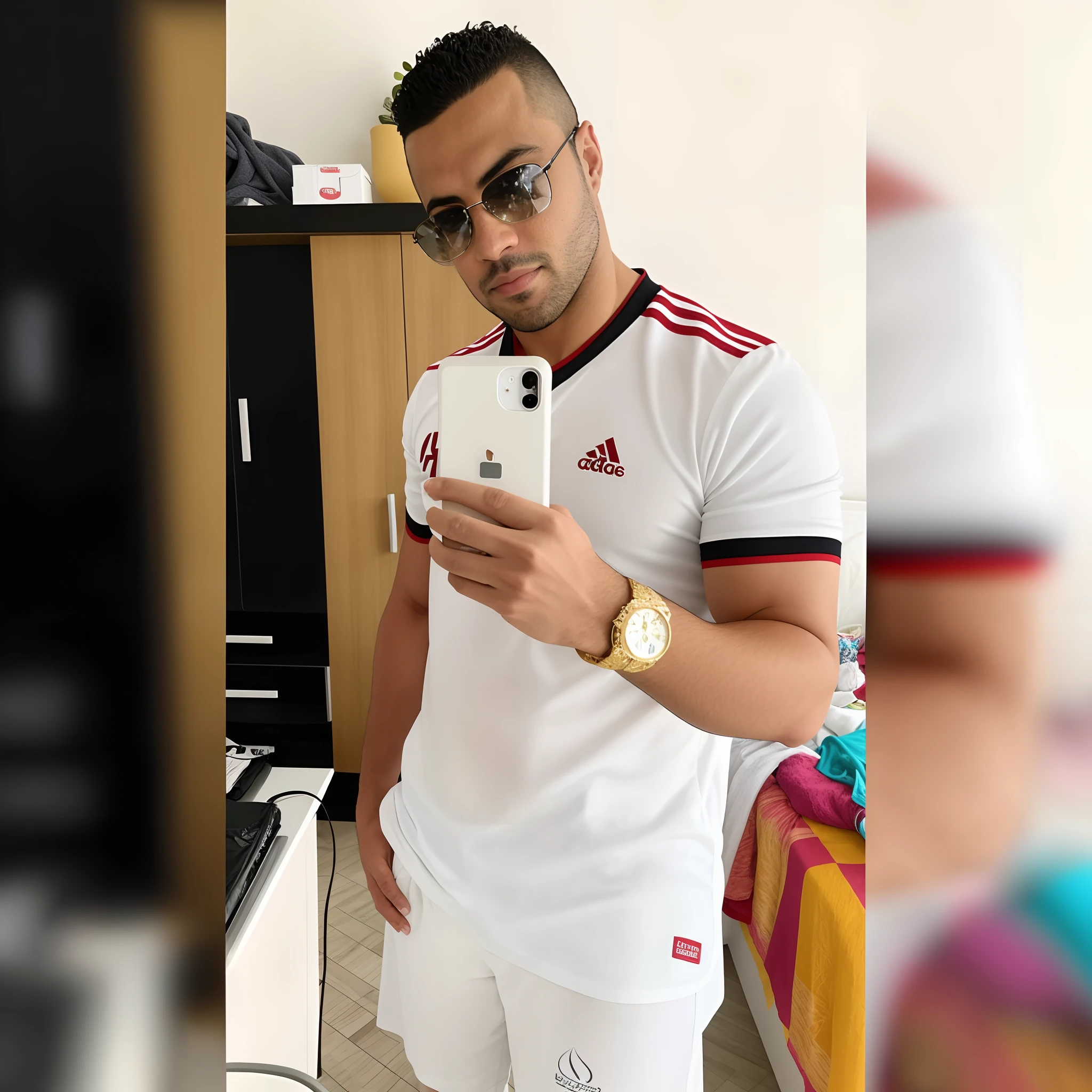 Araffe homem de camisa branca tirando uma selfie em um espelho, Mohamed Reda, Mohamed Chahin, facebook post, Estilo Mohamed Chahin, Alex, Hicham Habchi, Postagem no Reddit, Carregado, imagem de perfil, vestido com uma camiseta branca, Ronaldo Luis Nazario da Lima, competition winning, imagem de qualidade muito baixa, Ahmad Merheb, em roupas brancas