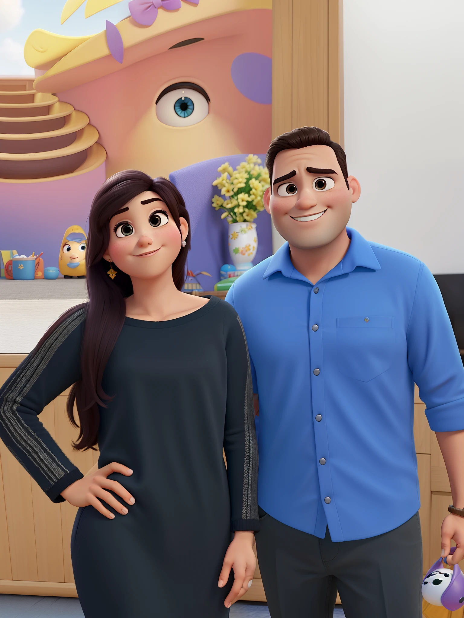 Estilo Pixar, alta qualidade