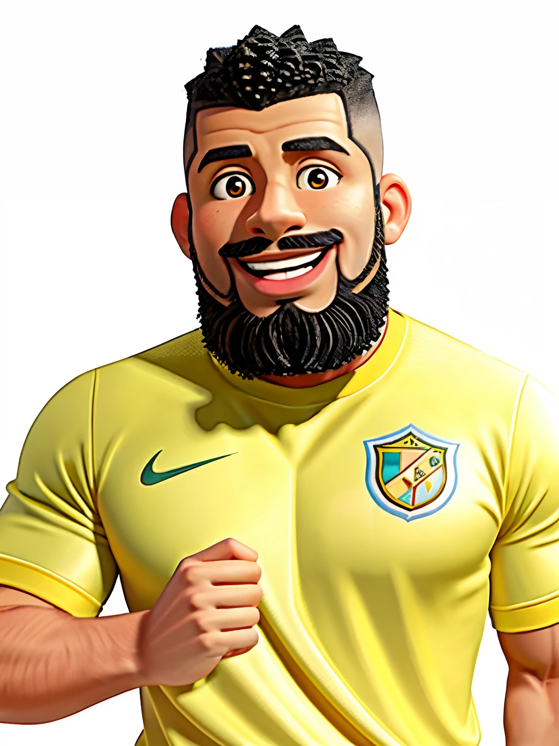 arafed man with a beard and a yellow shirt is smiling, ronaldo nazario fenomeno, ronaldo nazario, mohamed reda, caio santos, icaro carvalho, carmelo blandino, dan dos santos, david rios ferreira, edu souza, ronaldo luis nazario de lima, ronaldo luis nazario da lima