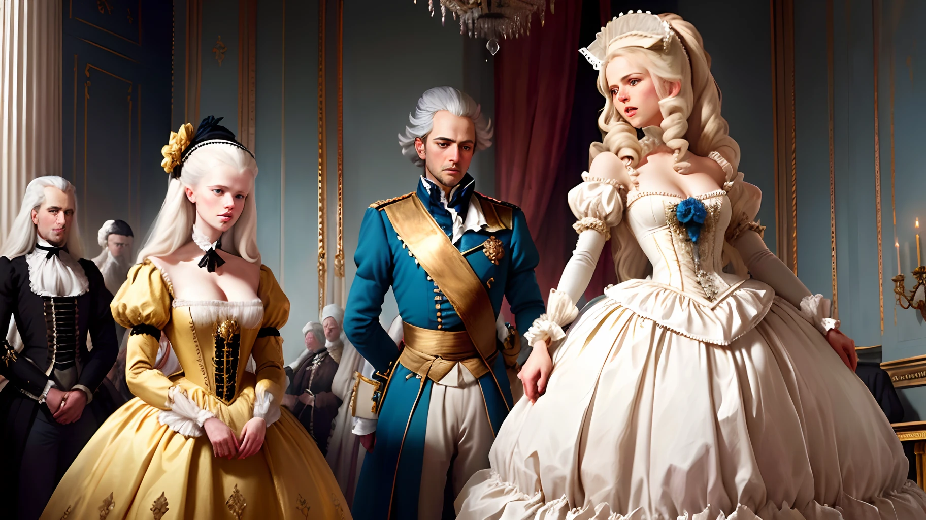 The french beheading Marie Antoinette and King Louis XVI