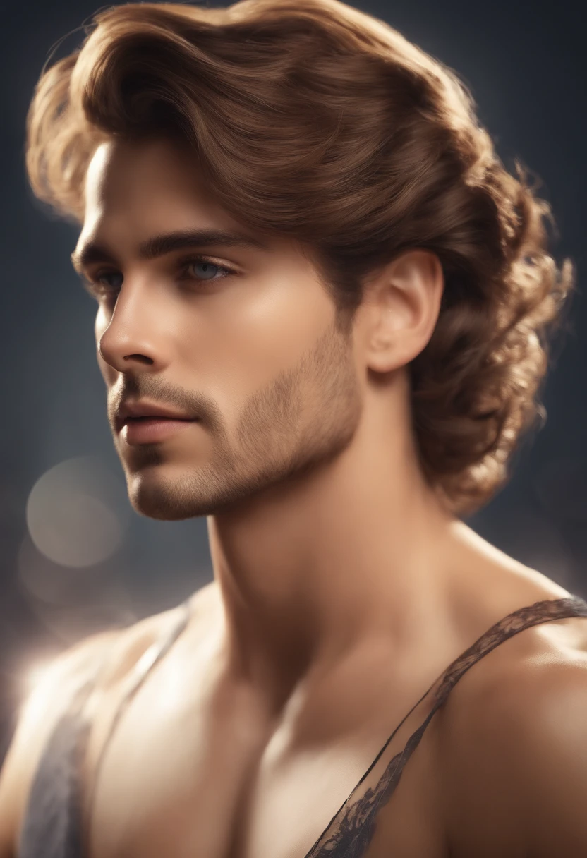 (master part), (best quality), (ultra detalhado),(cabelos desgrenhados),(illustration), (1 homem), Standing, modelo de moda, Olhando para o Viewer, (entrevista), (Antecedentes detalhados),belos olhos detalhados, rosto delicado e bonito, floating,(high saturation),(salpicos coloridos),bolha colorida,(shining), foco no rosto, flores flutuantes, pelos flutuantes, (shining), best ilumination, Melhor sombra, 1Evil only