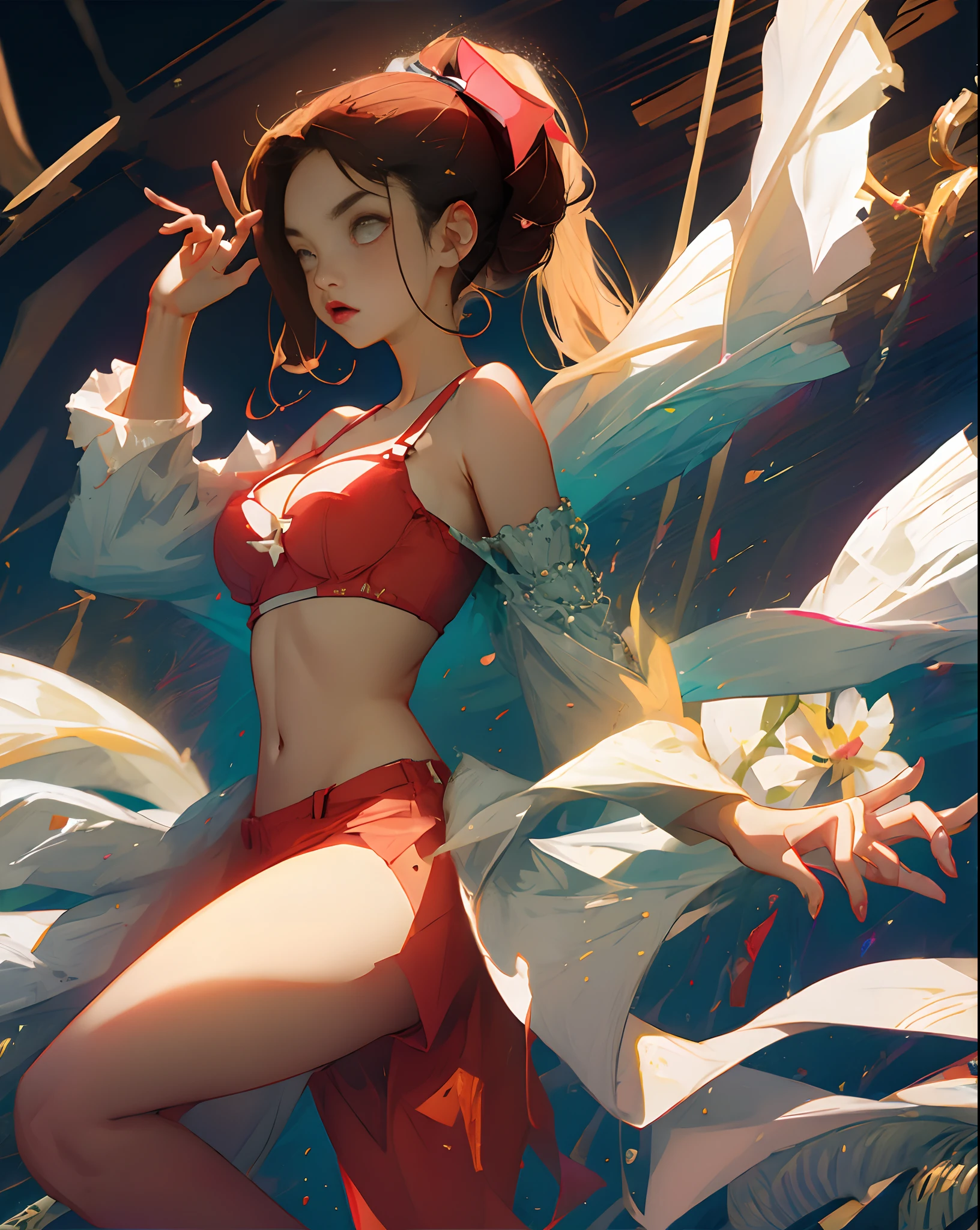 She is about 9 ,Mixing French and Japanese,Little gishowing,CG Unity 8k wallpapers of cute girls like princesses,fine art:Toshiya Yamashita、Altgarm、by krenz cushart,Topless 2 ,modest chest,Highly detailed digital painting,art  stations,Smooth,Hard Focus,Illustration,High resolution,awardwinning,Perfect symmetrical cute face,beautiful  Girl