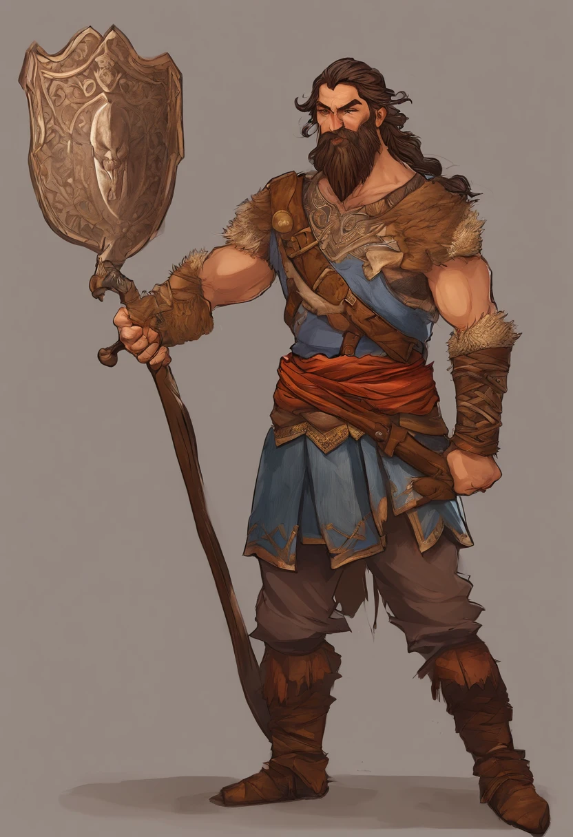 Um Homem vikingde cabelos compridos e barba , 63 kg, 1,8 metros de altura, icaro carvalho, caio santos, david rios ferreira, imagem do avatar, andrea rocha, edu souza, cerca de 3 5 anos, armadura detalhada, couro velho gravado Cuirass, projetos intrincados no Cuirass, intrincadas gravuras de Cuirass, postura imponente e poderosa, fierce expression, Wild mane braided hair and beard , dynamic pose, Intensa cena de batalha, fantasy scenery, cores vibrantes, dramatic lighting, epic atmosphere, Mythical creatures in the background, Machado e escudo, attention to facial anatomy and features, Iconic use of highlights and shadows, Capturing emotion, masterful composition, retratando personagens femininas fortes. (best quality, 4k resolution, Altas, ultra-detalhado, fotorrealista:1.37), HDR lighting, Studio-quality rendering, obras de arte de qualidade profissional