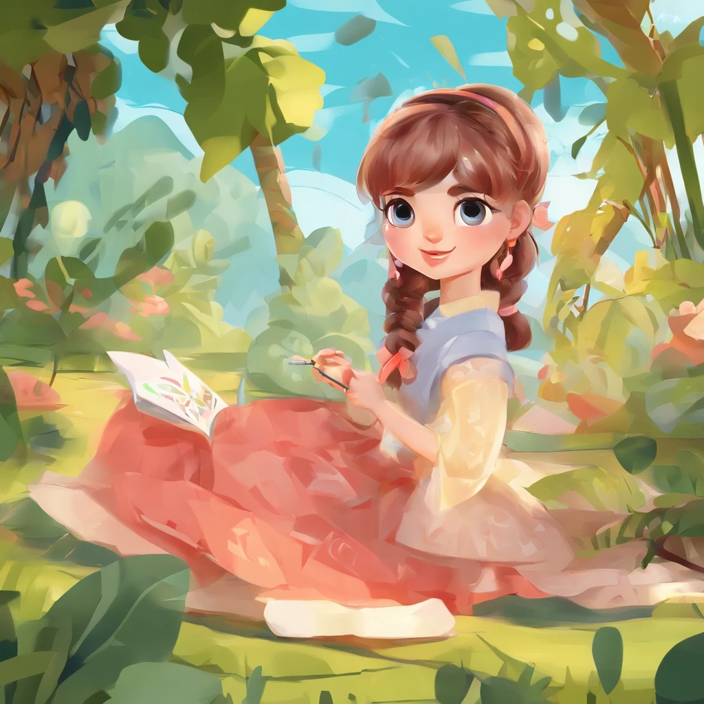 There's one with a ponytail, com cabelo laranja, lovely digital painting, adorable digital art, arte digital detalhada bonito, pintura realista da meninao, personagem bonito dos desenhos animados, kawaii retrato realista, desenho animado bonito, Cara jovem e fofa, retrato bonito, desenhos animados bonito, arte de pintura digital dos desenhos animados, meninas kawaito, personagem bonito, retrato bonito-fino-face, lovely expression,(head portrait,Retrato),Cartoon image of big head and small body,