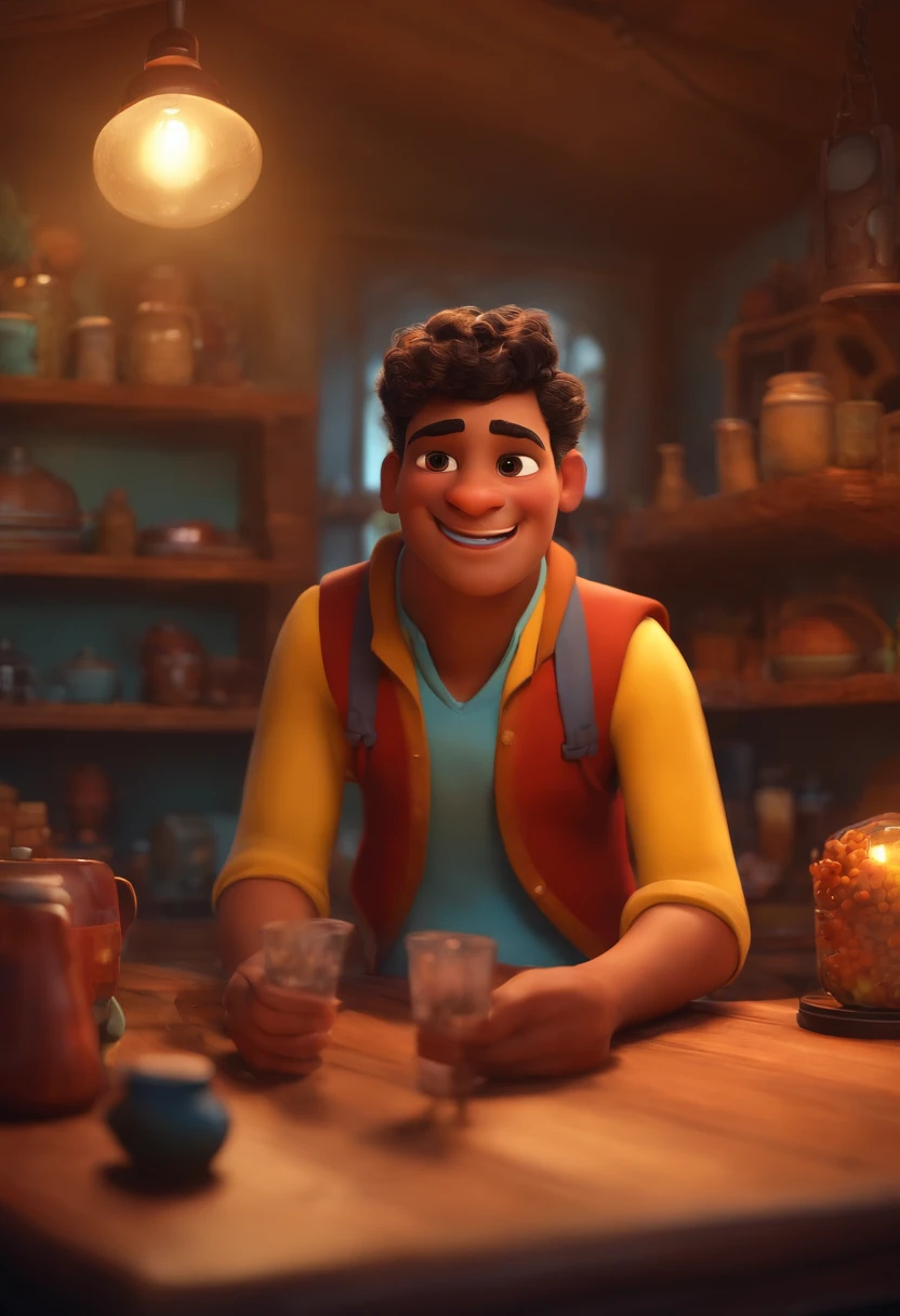 Criar um personagem no estilo pixar dentro de um jaleco. personagem loira