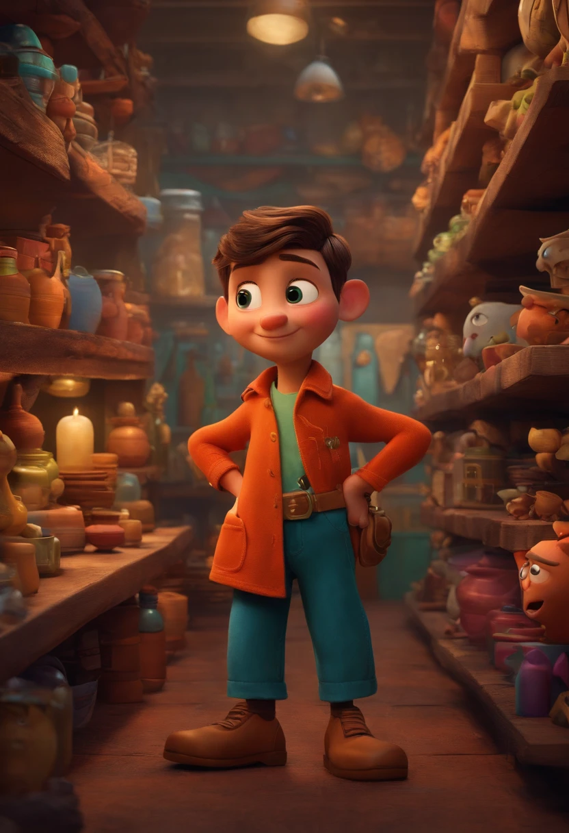 Criar um personagem no estilo pixar dentro de um jaleco. personagem loira