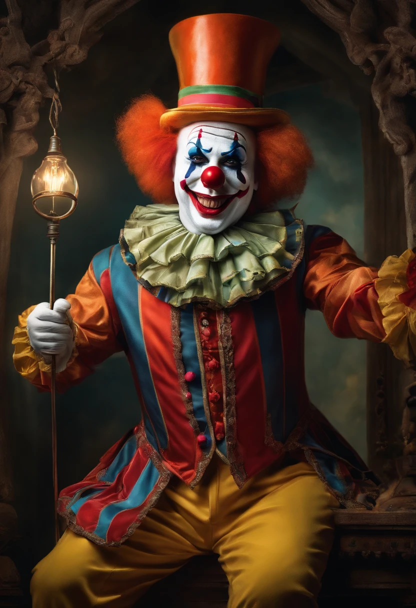 One pice clown with electricity power