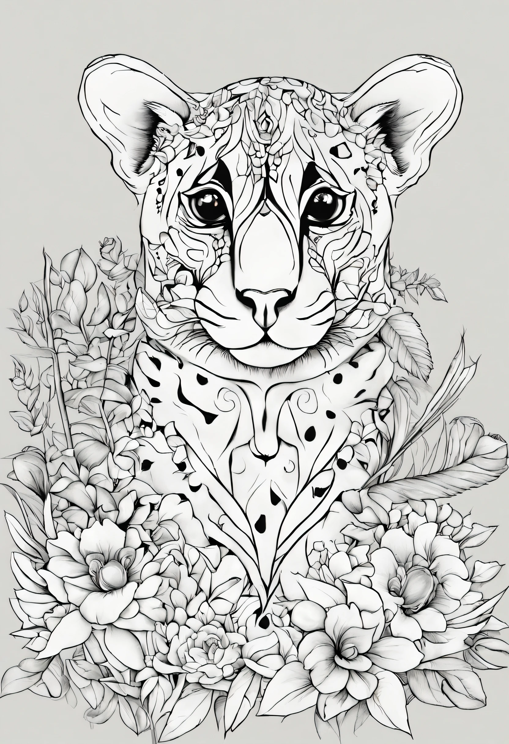 desenho para colorir animal
