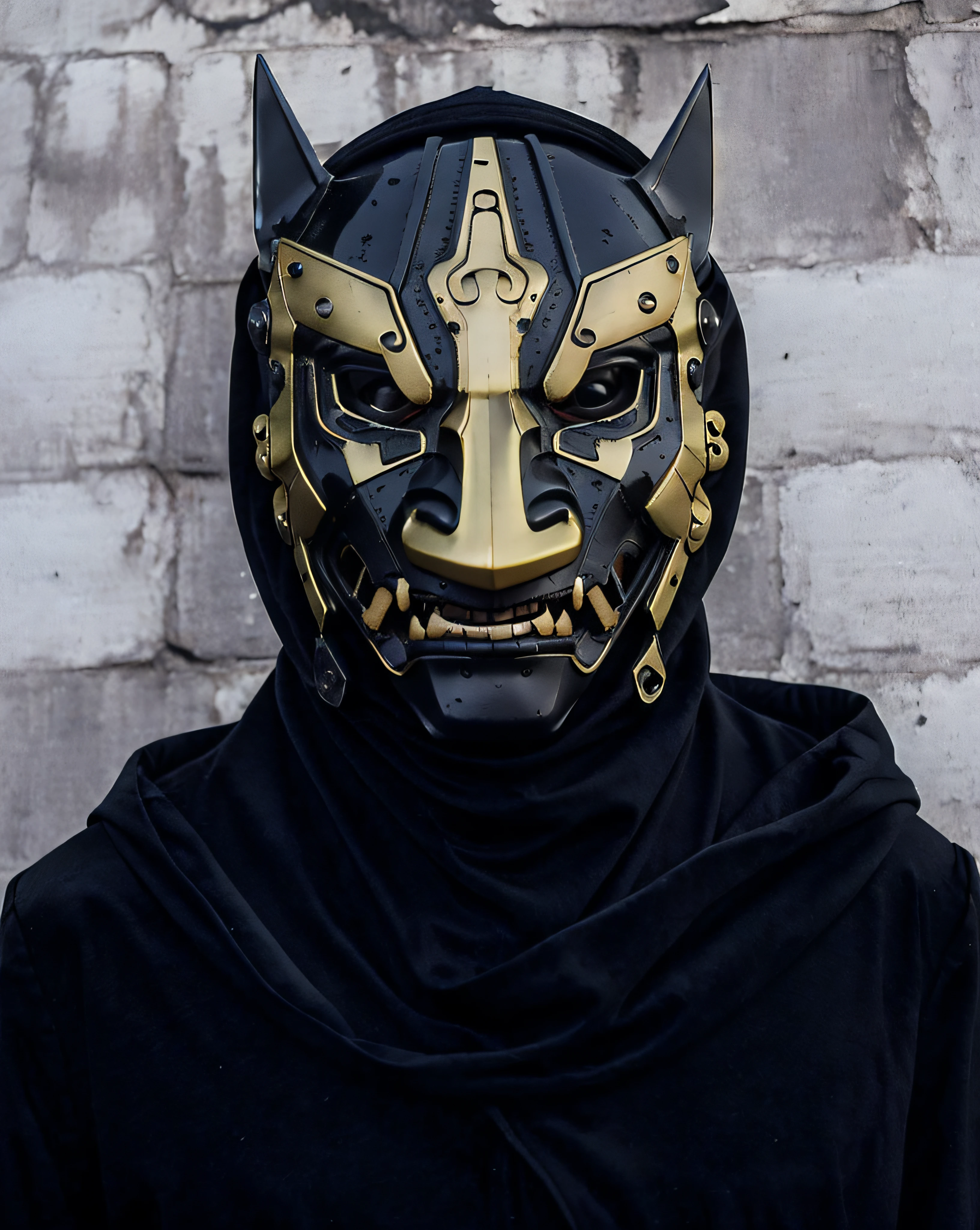 ritual mask ,robotic shaman, Grime, Techno-punk ,