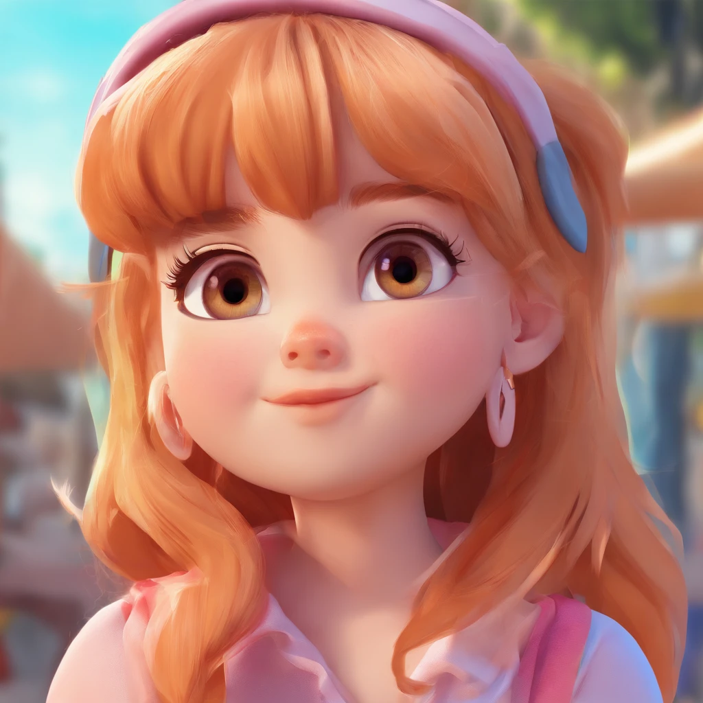 There's one with a ponytail,menina com cabelo laranja, lovely digital painting, adorable digital art, arte digital detalhada bonito, pintura realista da menina bonito, personagem bonito dos desenhos animados, kawaii retrato realista, desenho animado bonito, Cara jovem e fofa, retrato bonito, desenhos animados bonito, arte de pintura digital dos desenhos animados, meninas kawaii bonito, personagem bonito, retrato bonito-fino-face, lovely expression,(head portrait,retrato),Cartoon image of big head and small body,
