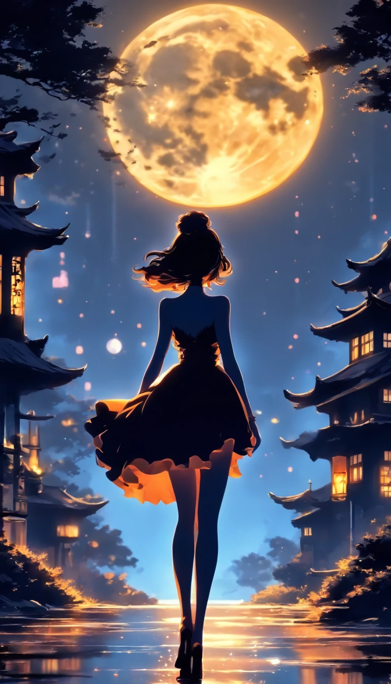 (Silhouette art,best quality,top quality,masterpiece,4k,)(fashion models),necklace,choker,collar,
(((arte em papel cortado,A world where only black exists:1.2),
(style of 90s retro image,classical,fairy),1lady,Solo,slim body,perfect female shape,epic quality,elegant and beautiful,(kneeling up,)
(profile:1.2),ray tracing,movie level lighting,Cinematic storyboard,high heels,Moonlight,The moon behind,beautiful thighs,thin thighs,Delicate legs,beautiful legs,sexy legs,long legs)),Slender,
sunder
(Dark moon),caucasian,((chinese dress)),witch hat