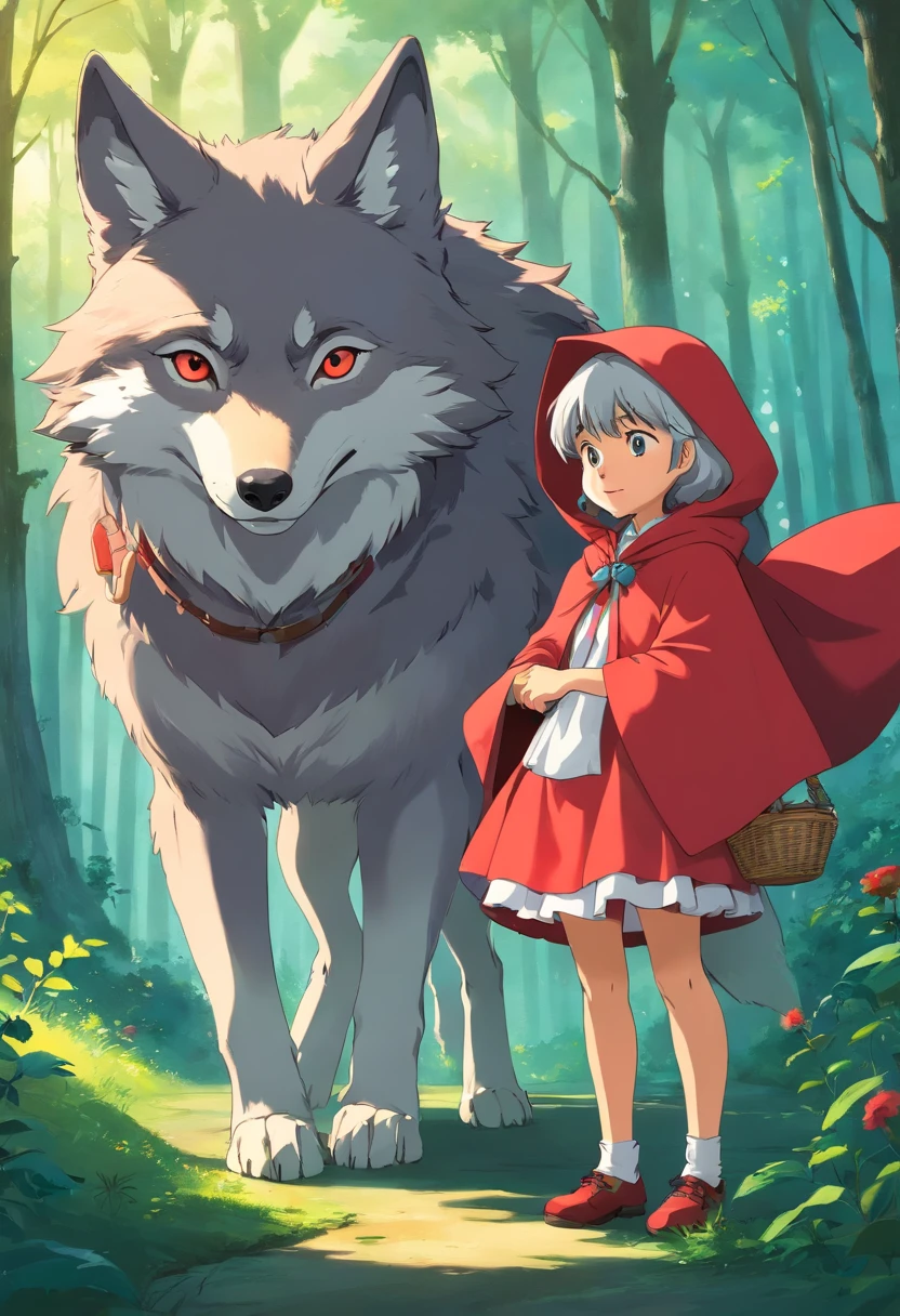 Wolf and Little Red Riding Hood and Granny