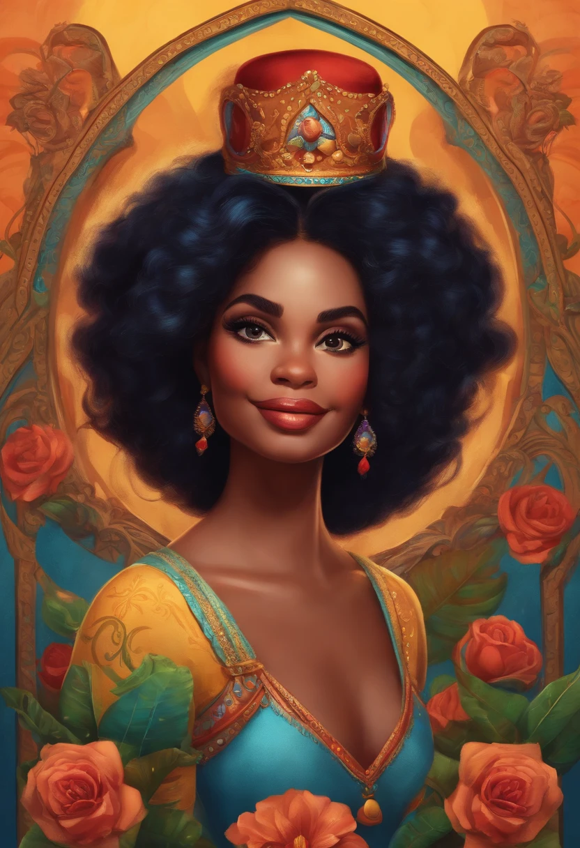 Personagem de desenho animado estilo Disney Pixar no picadeiro do circo