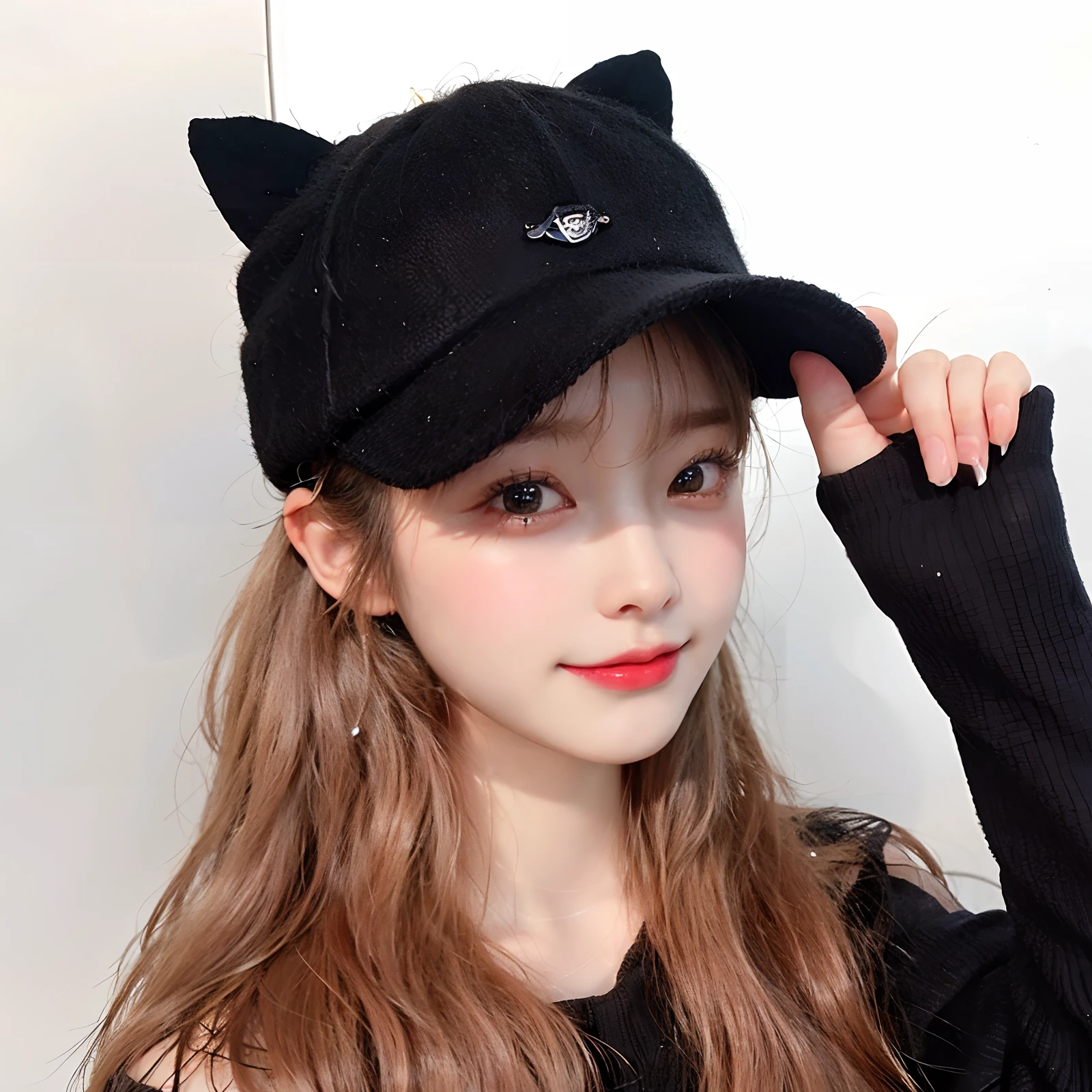(8K), (Best quality), (Masterpiece:1.2), (Photorealistic:1.37), 1girll,Cute, (美丽细致的眼睛), (best qualtiy), (ultra - detailed), (tmasterpiece), ( the wallpaper),独奏,1个Giant Breast Girl, looking at viewert, exquisite detailing, 详细的脸, low tune, ssmile,Sweaters.18 years old cute