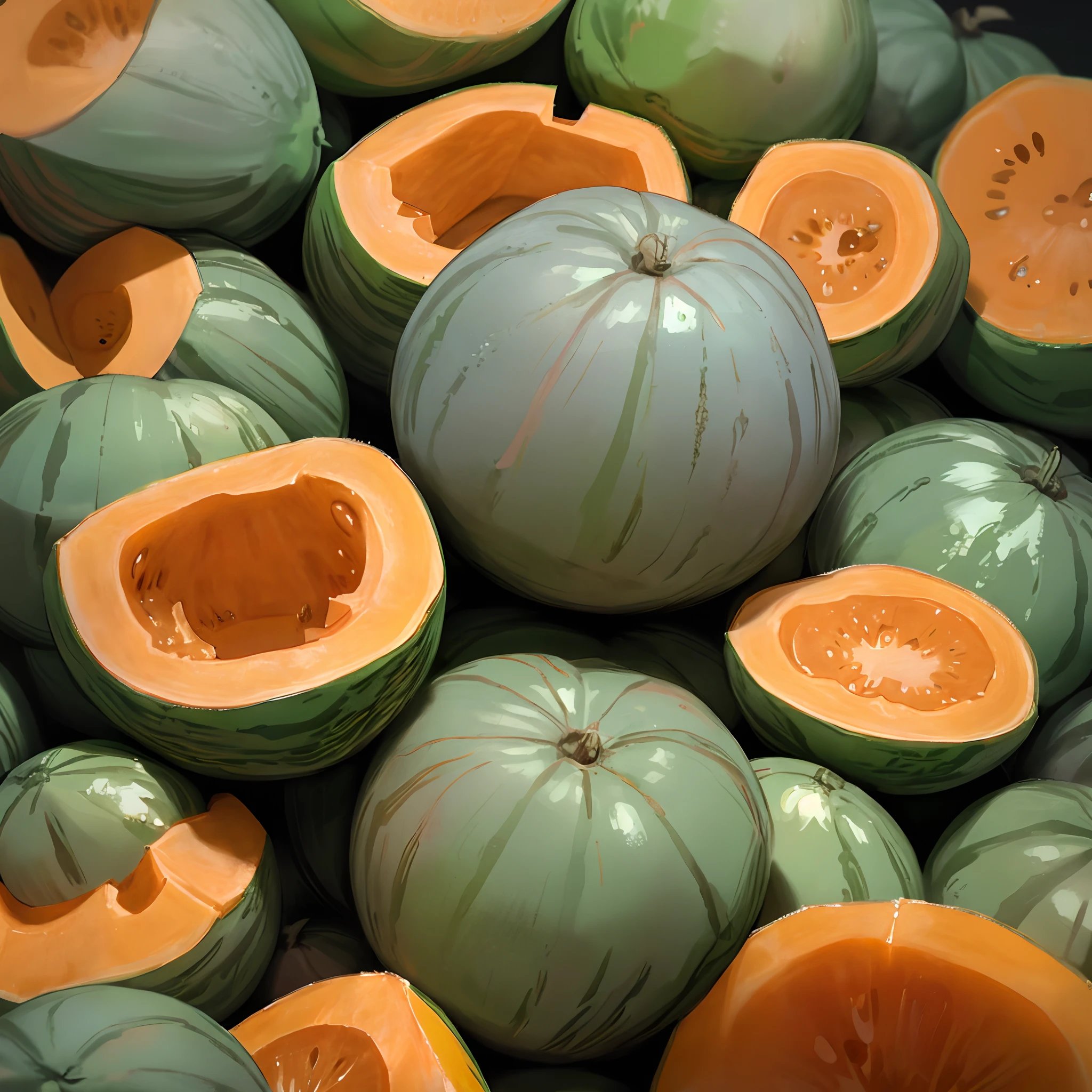 Cold cantaloupe