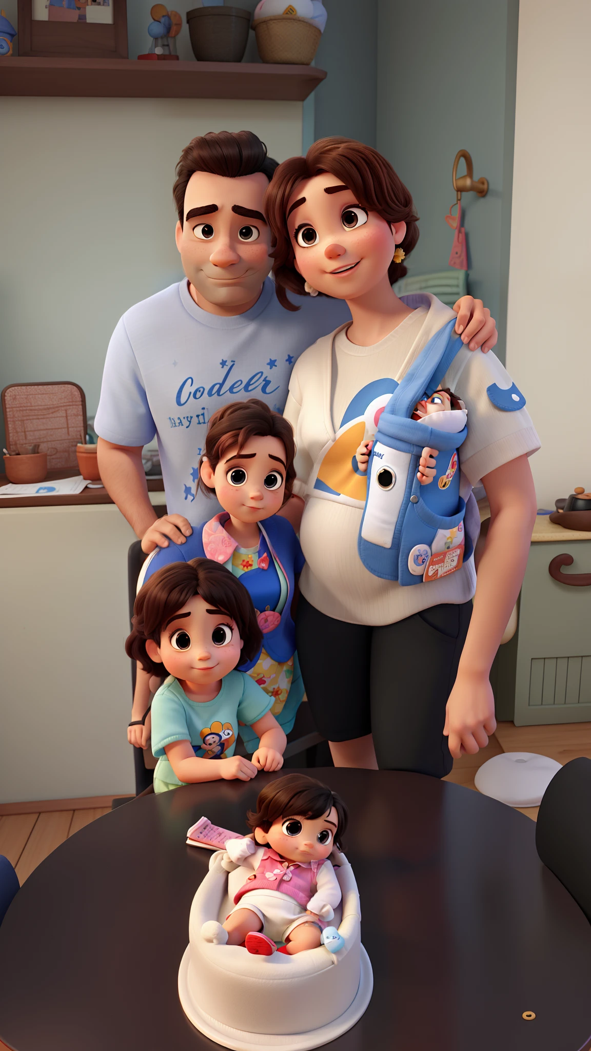 Father, Mother hair, Disney pixar