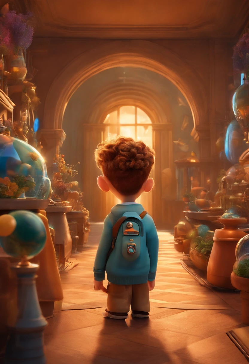A futuristic yet realistic dream architect, inspired by Pixar animation, up close. The character takes center stage with captivating facial expressions, offering a touch of unreality.