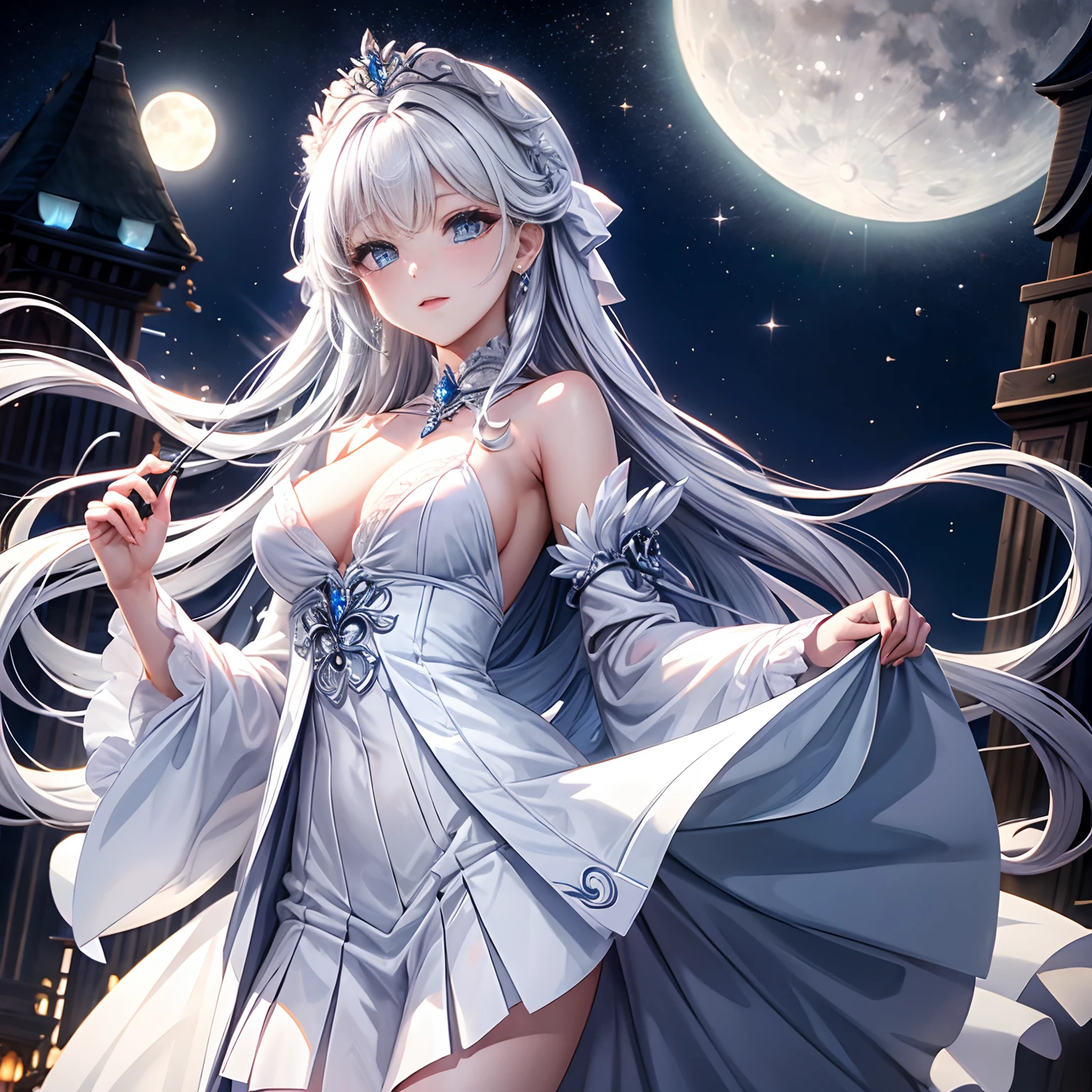 White moonlight maiden
