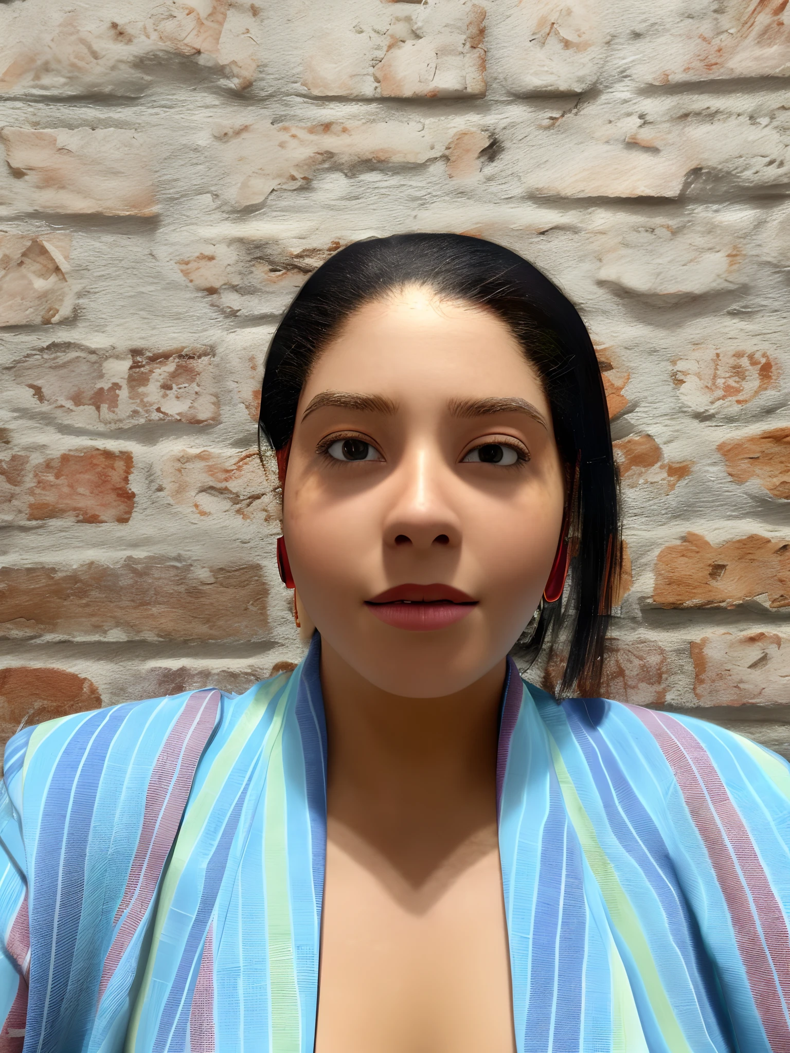 pixarstyle a waist-length portrait of a young woman in a office shirt, smile, office, natural skin texture, 4k textures, hdr, intricate, highly detailed, sharp focus, cinematic look, hyperdetailed