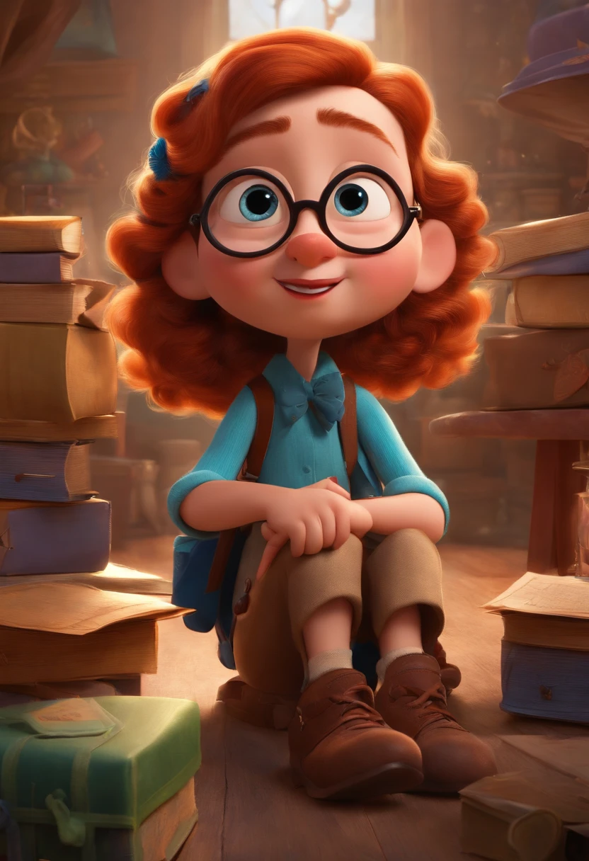 A dream architect inspired by Pixar animation, up close. The character takes center stage with captivating facial expressions, offering a touch of unreality