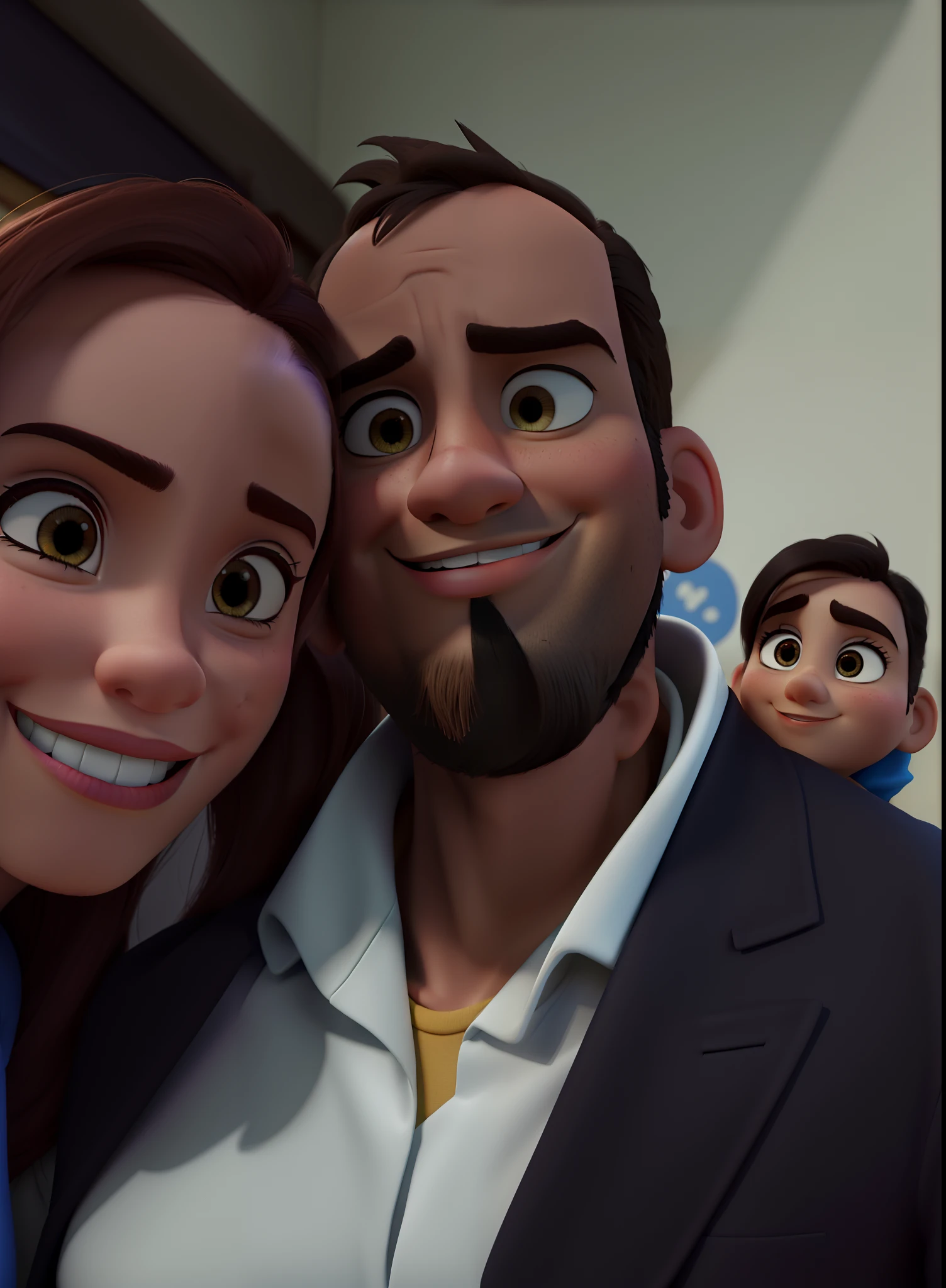 CASAL FELIZ ESTILO DISNEY PIXAR. ALTA QUALIDADE MELHOR QUALIDADE