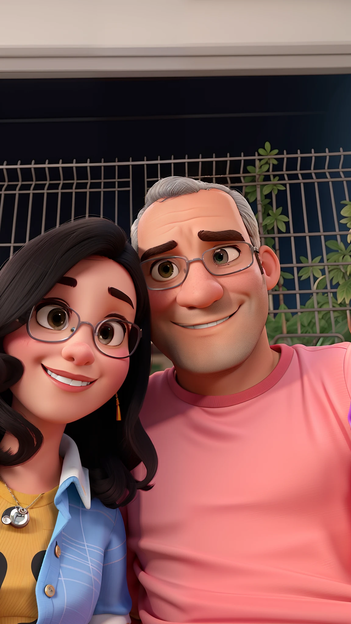 CASAL MORENO ESTILO DINEY PIXAR. ALTA QUALIDADE MELHOR QUALIDADE