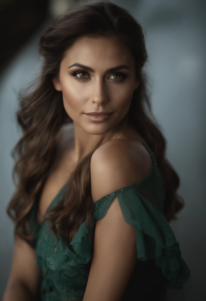 Nina_Dobrev,Foto editorial de uma bela mulher caminhando por uma cidade cyberpunk, DOF raso, cabelos pretos longos, rabo-de-cavalo, Humor nebuloso, medium shot, cidade cyberpunk em segundo plano, CIDADE FUTURISTA, 24th century, ((discreto)), maravilhoso, (sorrir), (sorriso), (master part, best quality, ultra-detalhado, Melhor sombra), alto contraste, (best ilumination), ((Cinematic light)), colorido, hiper detalhe, dramatic light, detalhes intrincados, (1 girl, sozinho) , ultra detailed artistic photography, sonhador, retroiluminado, Sombras, Ultra High Definition, 8k, Ultra sharp focus, ultra high quality model, soft lighting, cinematic movie photograph, analogue photography, hiper-realismo,, ((olhos perfeitos, Olhos detalhados,olhos realistas)), ((Sharp face, Rosto detalhado, Rosto realista, pele naturtal, pele realista, pele detalhada, Poros))