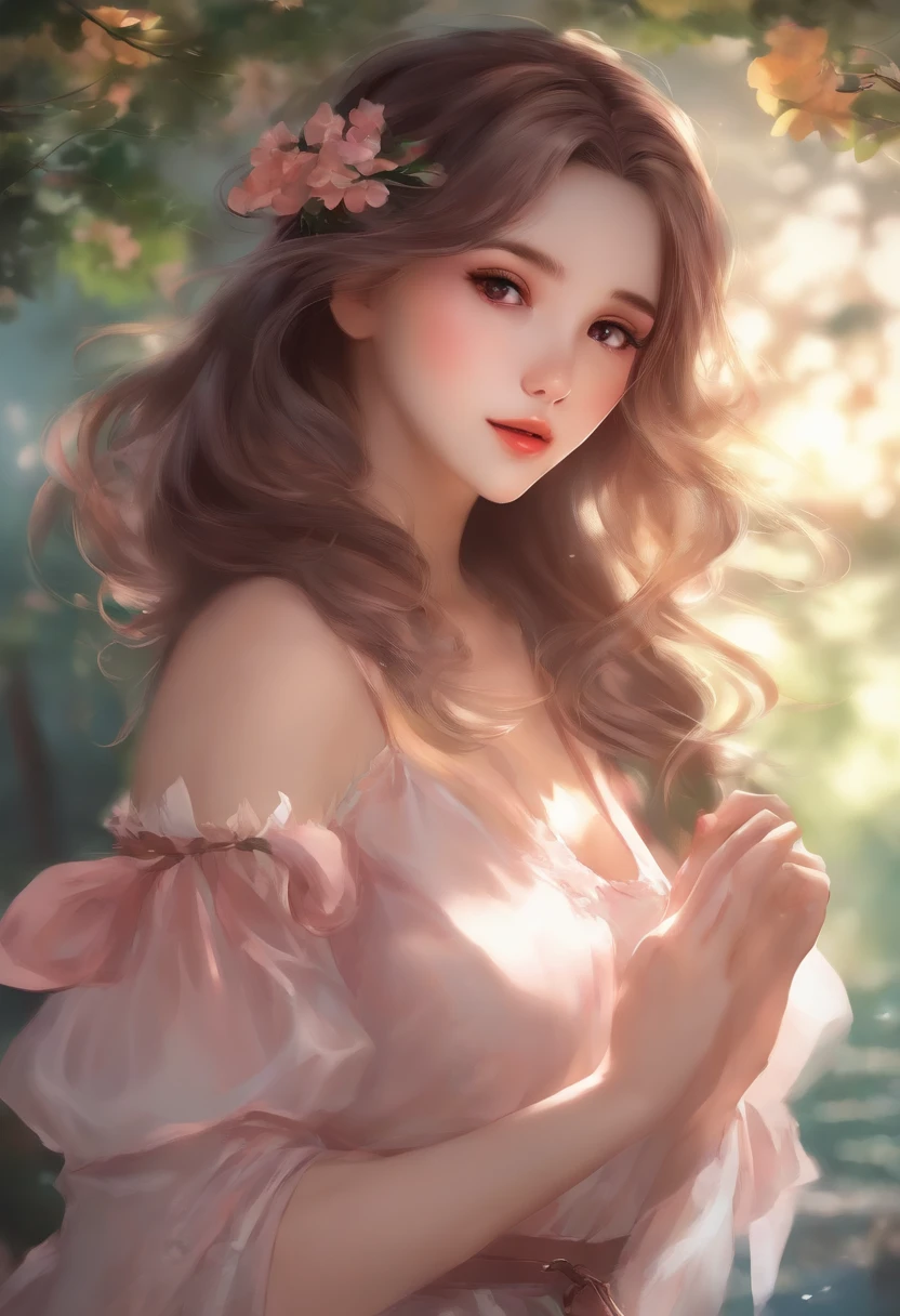 Menina anime com cabelo colorido e um vestido colorido, RossDraw pastel vibrante, rossdraw desenho animado vibrante, estilo anime 4K, retrato bonito do anime, artgerm colorido!!!, ! arte dos sonhos, menina anime bonita, arte digital estilo anime, Anime Art Wallpaper 4K, Anime Art Wallpaper 4K, arte de anime digital, Artgerm extremamente detalhado
