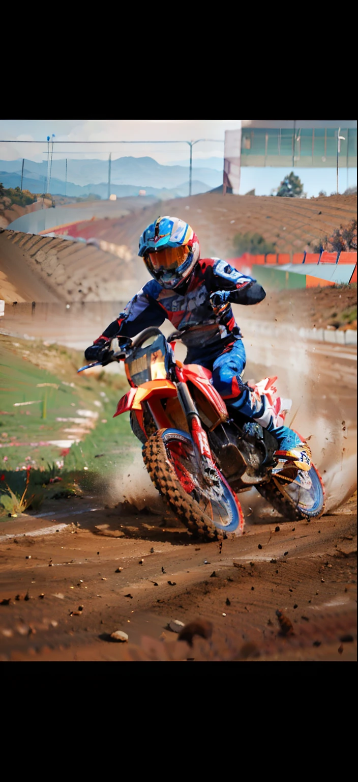 Motociclista andando de bicicleta de terra batida em pista de terra, MX2, motocicleta, action shot, Monte Zach, moto motocross, album photo, Piloto de motocross no salto em terra batida, chutando sujeira, Ben Ridgeway, action sports photography, dynamic action shot, Wheelie, Foto de perfil, Shane Prigmore, Liam Brazier, panning shot, dramatic action shot