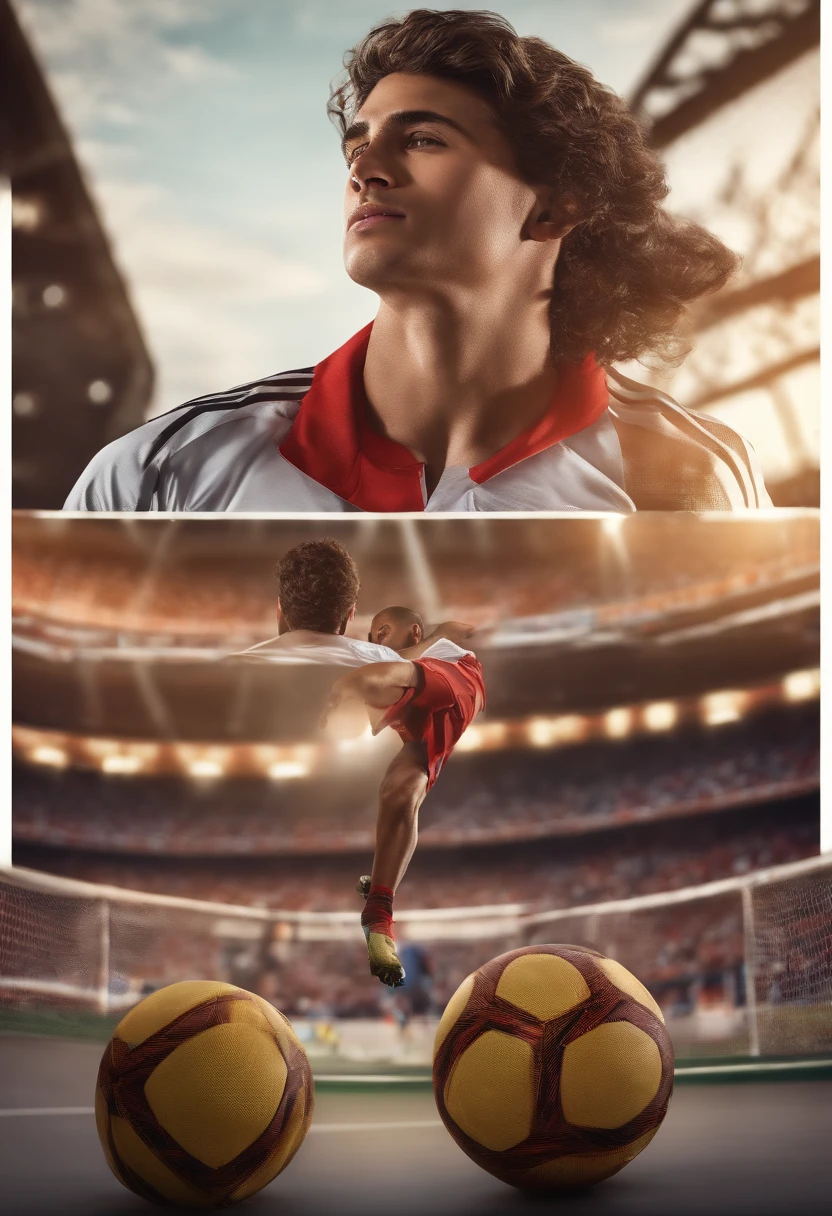 (master part),(best quality:1.0), (Ultra Highres:1.0), Detailed illustration, 8k, 20yo meninos, Beijar, corpos estocados com abdominais. Na empresa soccerpratice, cobertos com cum em seus rostos