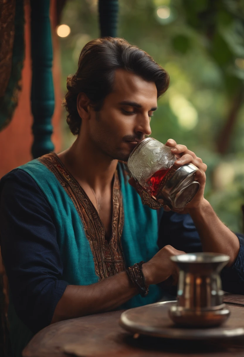 Man drinking mate