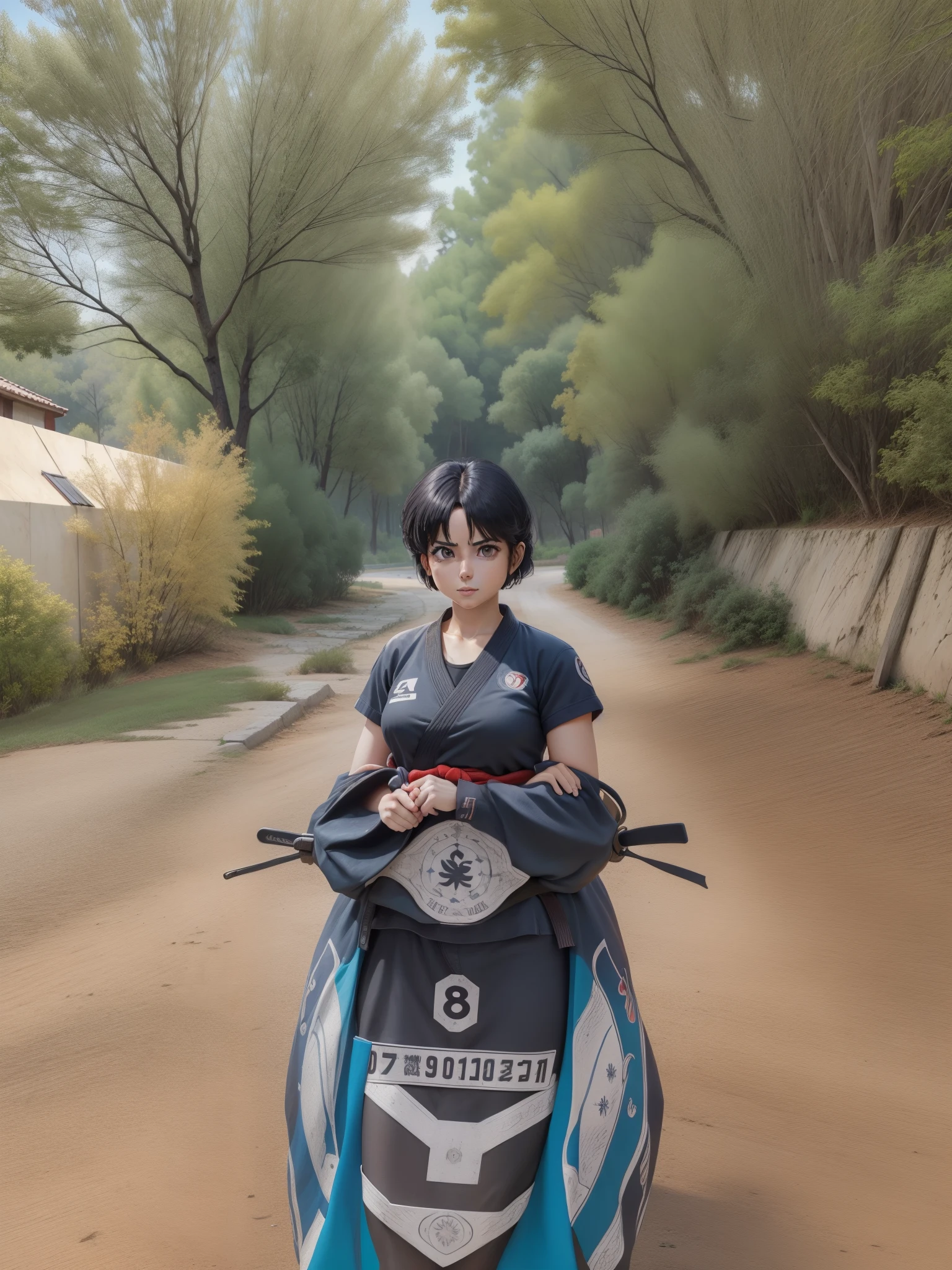 (Akanetendowaifu: 1), lindo, rostro enfadado, (uniforme karate corto: 1.2), pose dinamica,decidido, cabello corto, cabello largo,mirando al espectador, pose karateka patada al aire,pierna patada, gritando, rostro detallado hiperrealismo, ojos detallados, mujer hermosa, sonriendo
(realista: 1.2), (realismo), (obra maestra: 1.2), (mejor calidad), (ultra detallado), (8k, 4k, intrincado), (disparo de cuerpo completo: 1), (disparo de vaquero: 1.2), (85 mm), light particules, luci, (muy detallado: 1.2), (cara detallada: 1.2), (degradados), nsfw, ojos coloridos y detallados,
(Fondo gimnasio dojo karate), (fondo detallado), paisaje detallado, (Angle Dynamic: 1.2), (dynamic pose: 1.2), (regla de third_composition: 1.3), (Line of action: 1.2), plano amplio, solo, daylight, luz espectacular
