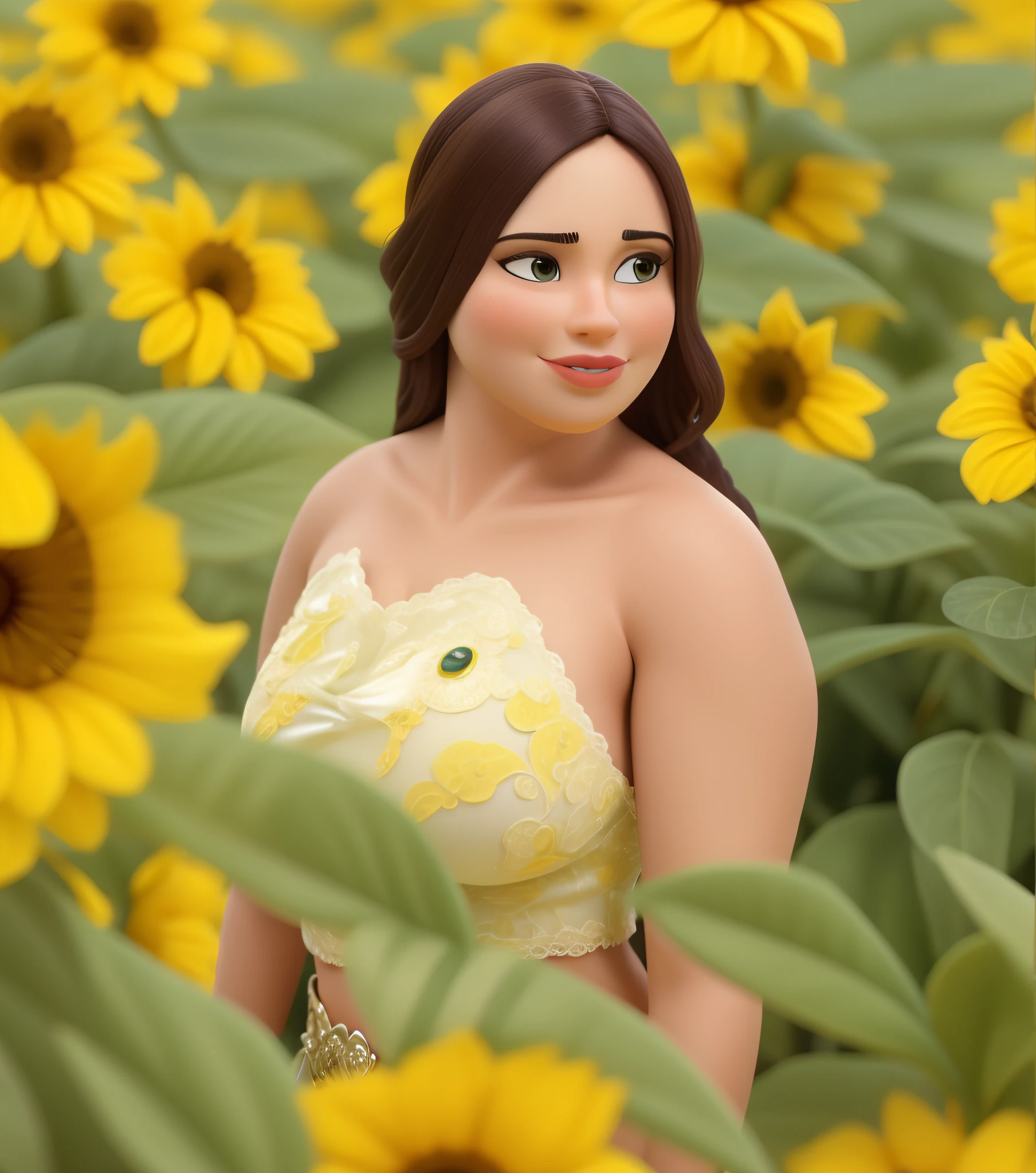 Uma mulher magra, com boca pequena, olhos escuros, alta qualidade, melhor qualidade