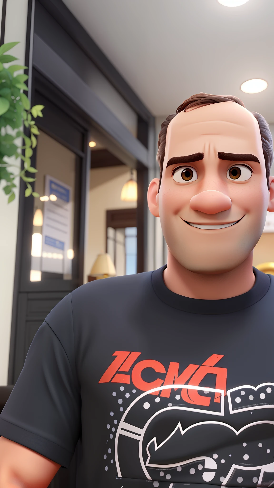 Um homem, no estilo Disney pixar, alta qualidade, melhor qualidade