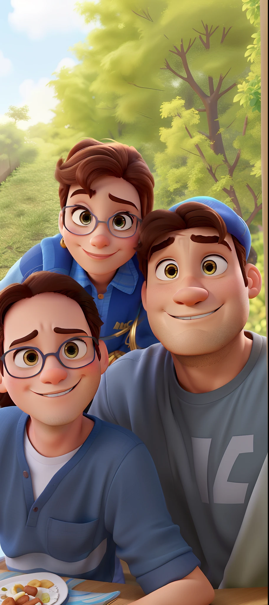 casal homem e mulher no estilo Disney Pixar, alta qualidade, melhor qualidade