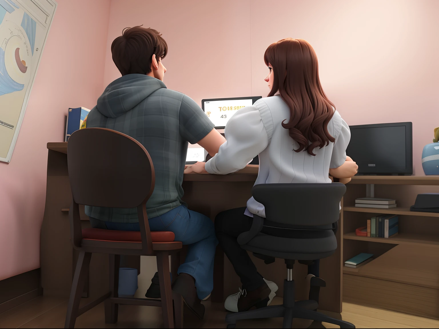 Marido e mulher jogando