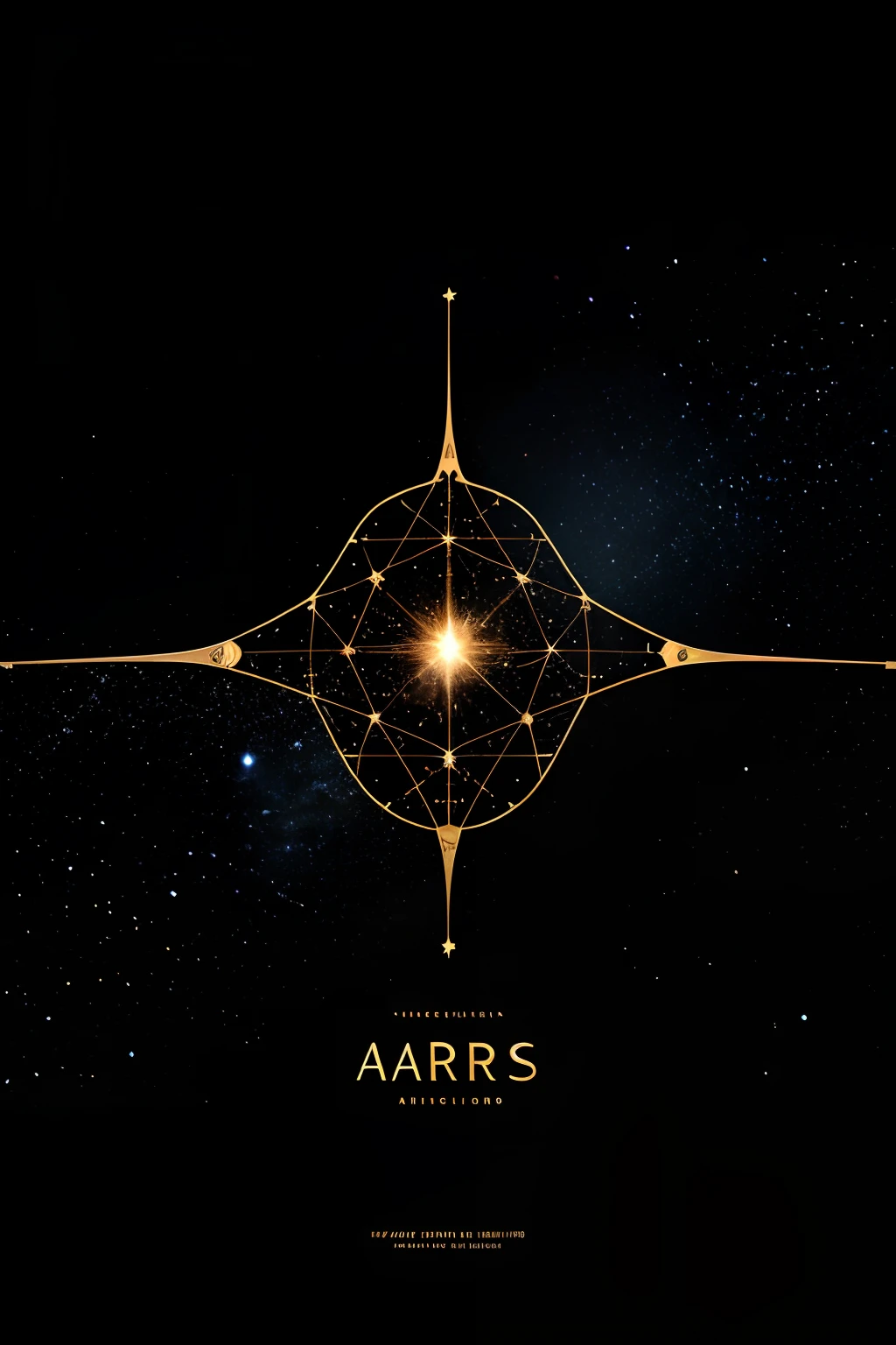 Aries of the zodiac sign on a black background with stars, constellation,Zodiac signs, astrology, Aries, Horoscope Aries, Aries image desktop background image, Accurate depiction，illustration，poster for