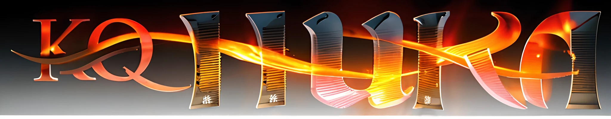 stereograms, Cinematic lighting, shadowing,Close-up of fire font on white background, hyper HD, 3 D 徽标,