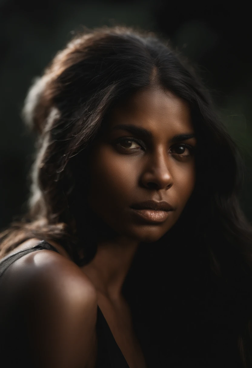 Masterpiece of an original photo featuring a girl in a white cardigan, captured with a 35mm lens and an aperture of F1.4 for Ultra High Resolution (Realisticity: 1.4). The light and shadow play on her long black hair, revealing every detail of her real skin (Skin Detail: 1.3). The intricacies of her features are evident, making this a true movie poster-worthy image.